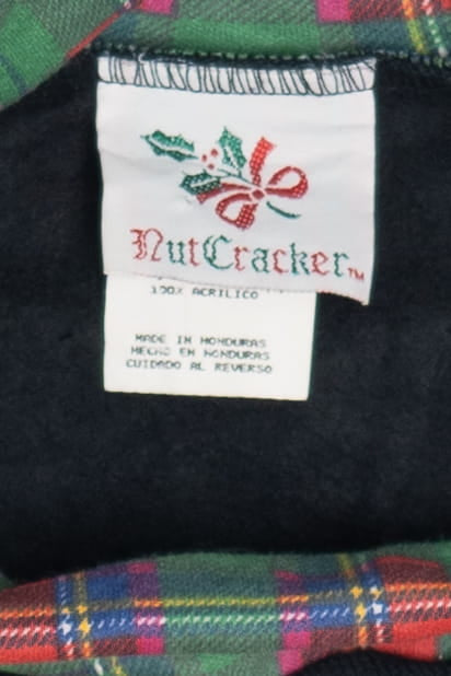 Vintage Christmas Mice Heart Wreath Turtleneck Sweatshirt (1980s)