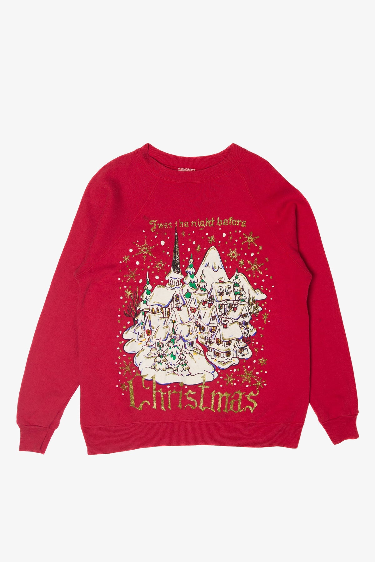 Vintage Twas The Night Before Christmas Ugly Christmas Sweater (1990s)