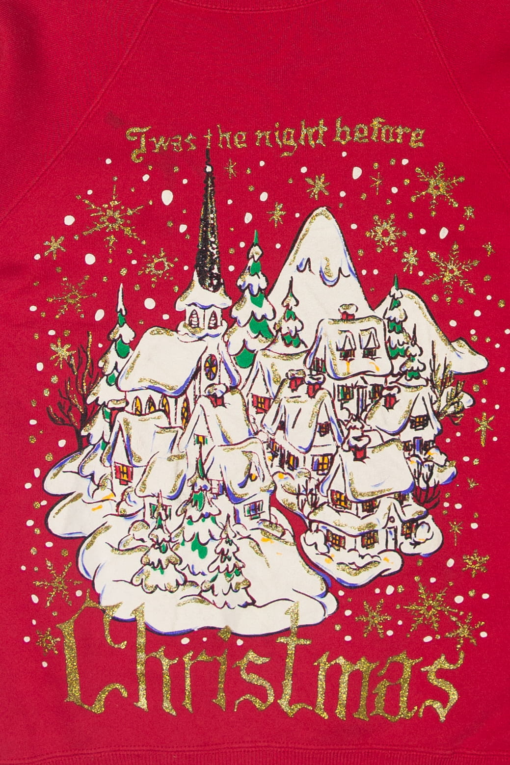 Vintage Twas The Night Before Christmas Ugly Christmas Sweater (1990s)