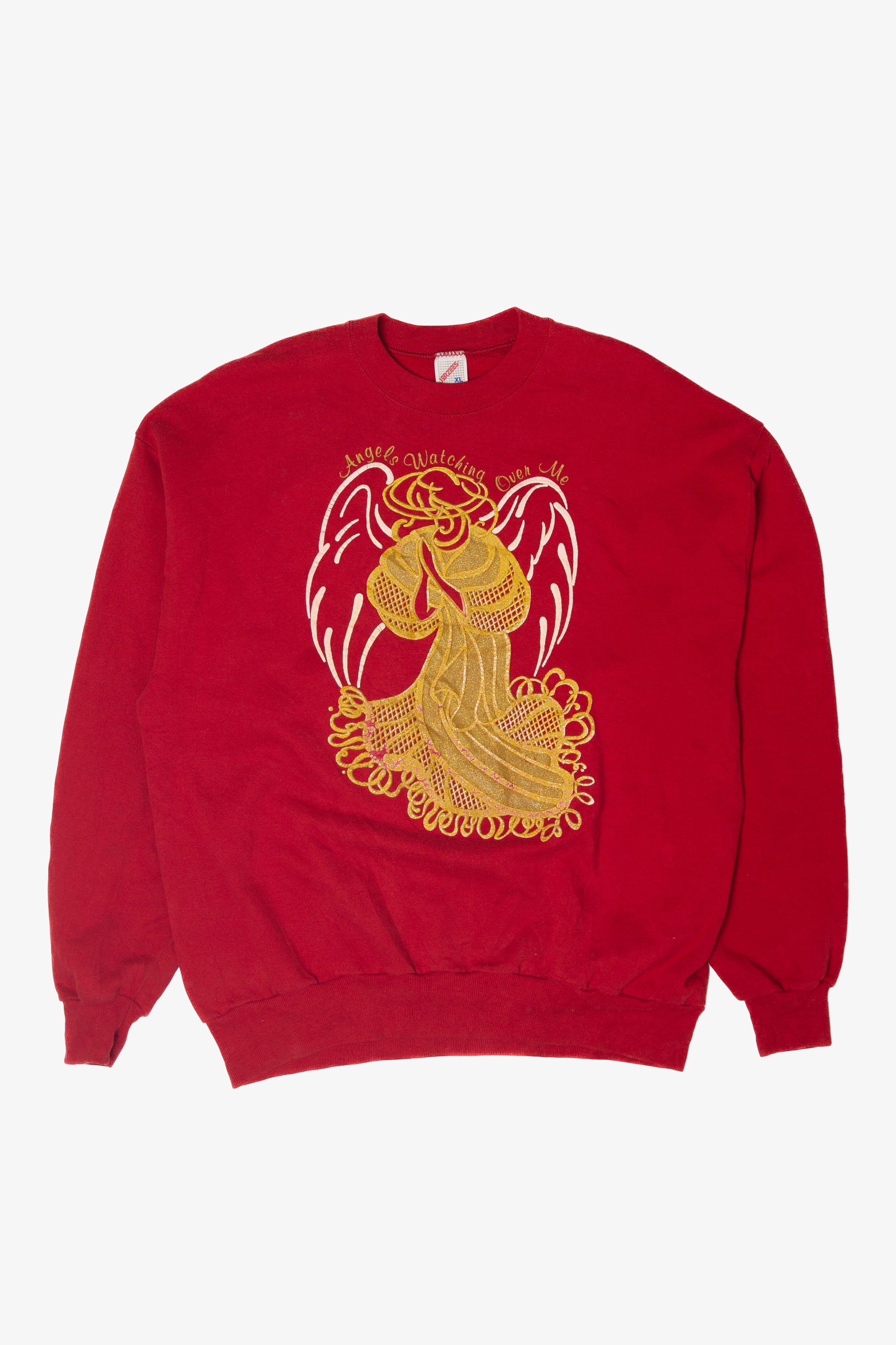 Vintage "Angels Watching Over Me" Ugly Christmas Sweater (1990s)