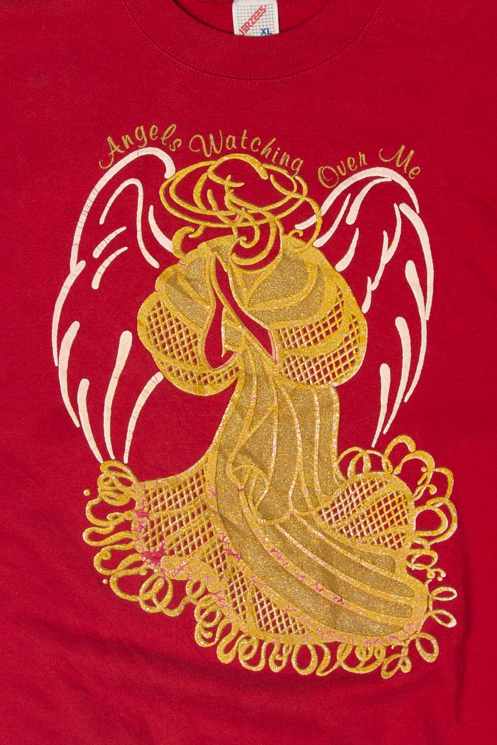 Vintage "Angels Watching Over Me" Ugly Christmas Sweater (1990s)