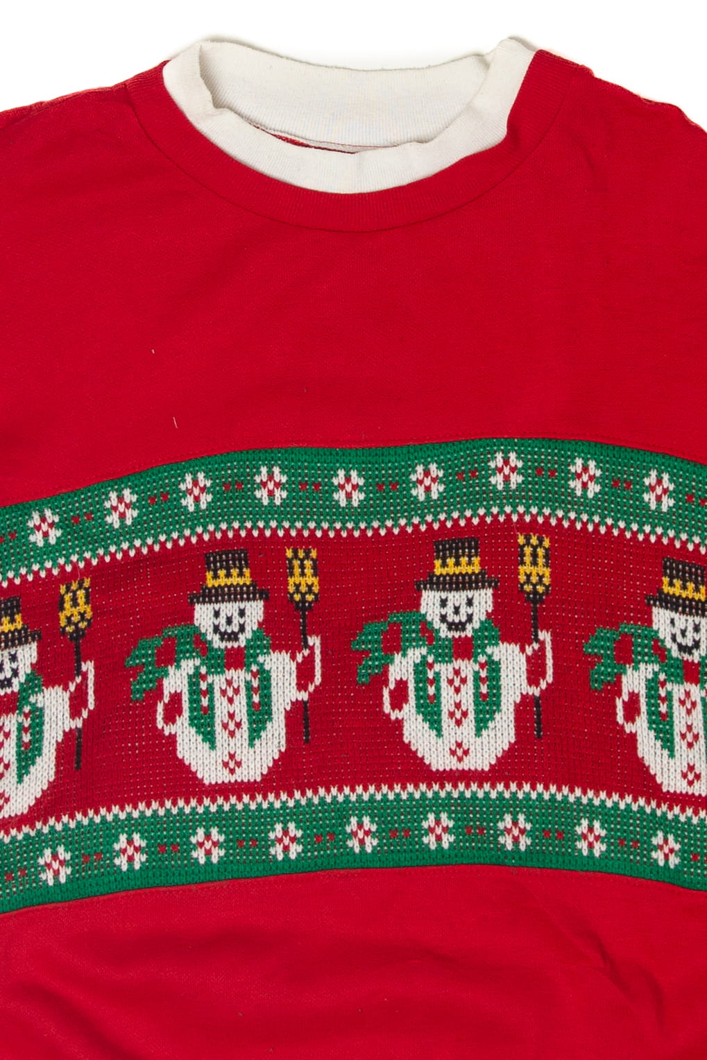 Vintage Snowmen Ugly Christmas Sweater (1990s)