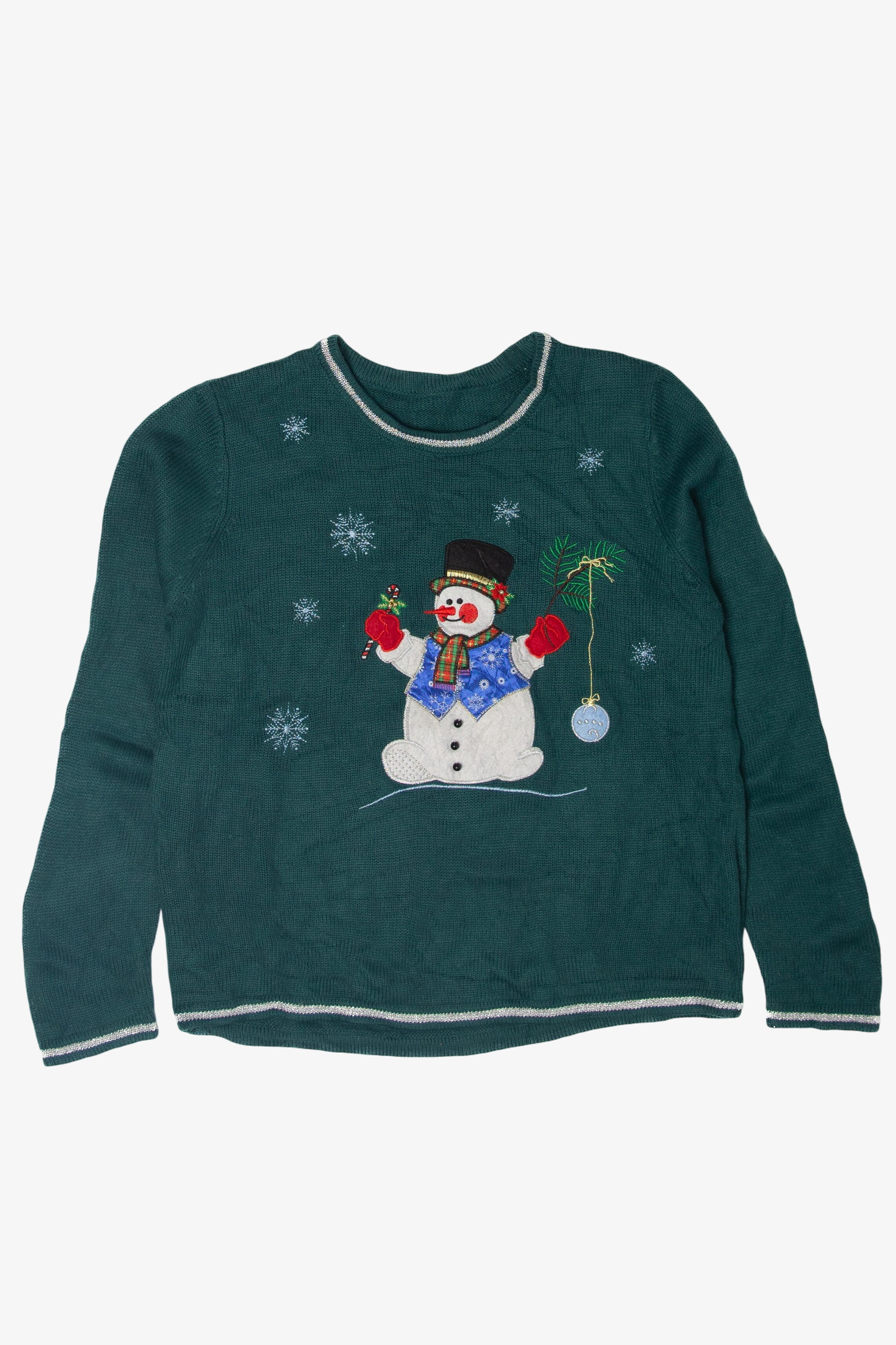 Vintage Snowman Ugly Christmas Sweater (2010s)
