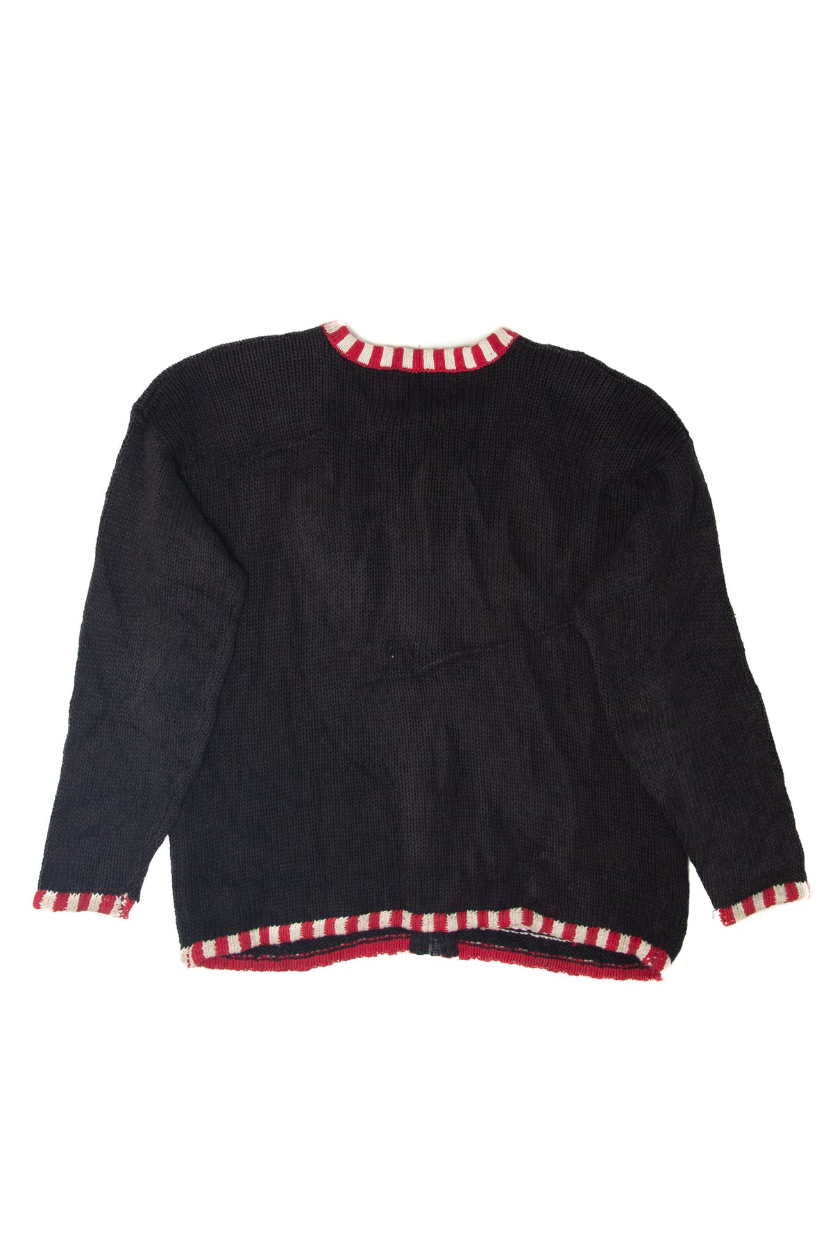 Vintage Santa Ho Ho Ho Ugly Christmas Cardigans (1990s)