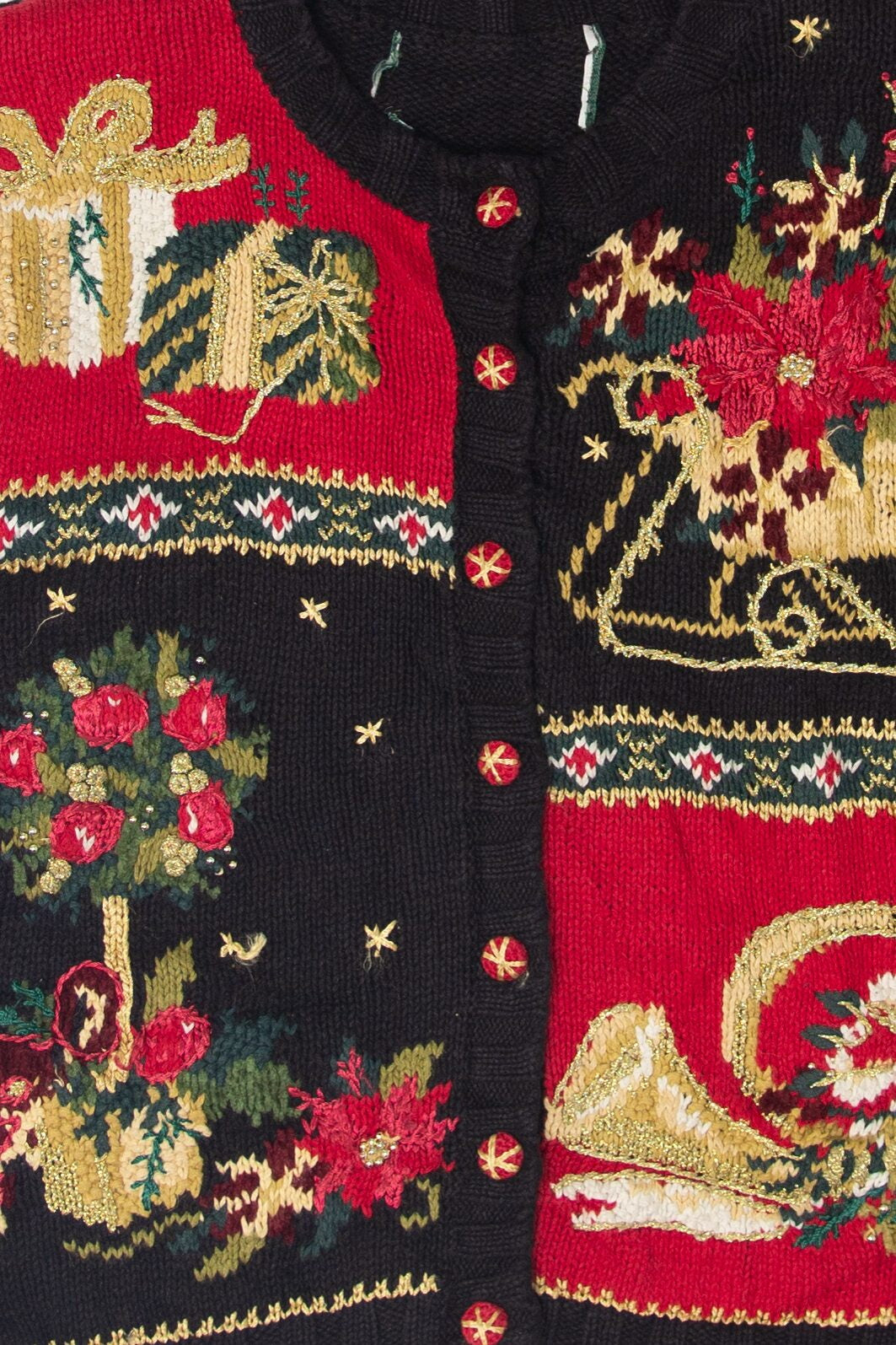 Vintage Ugly Christmas Cardigan (1990s)