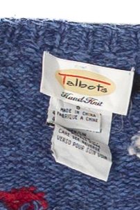 Vintage Snowmen Hand Knit Ugly Christmas Cardigan (1990s)