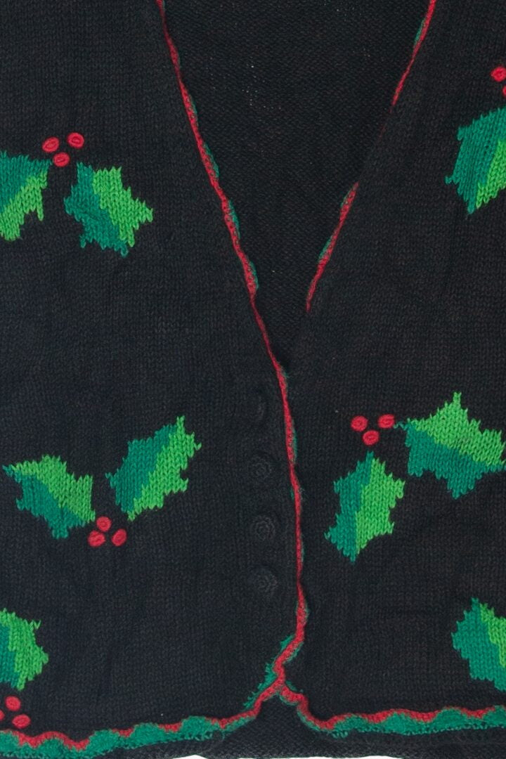 Vintage Holly Ugly Christmas Vest (1990s)