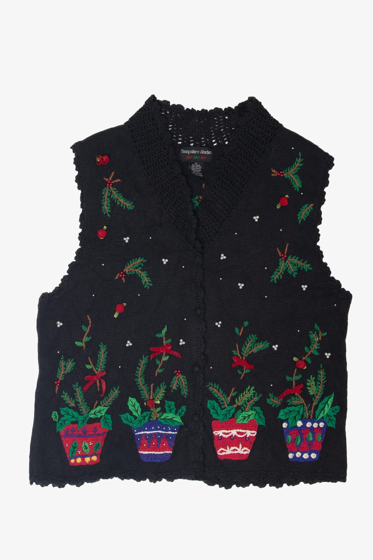 Vintage Hampshire Studio Ugly Christmas Vest (1990s)