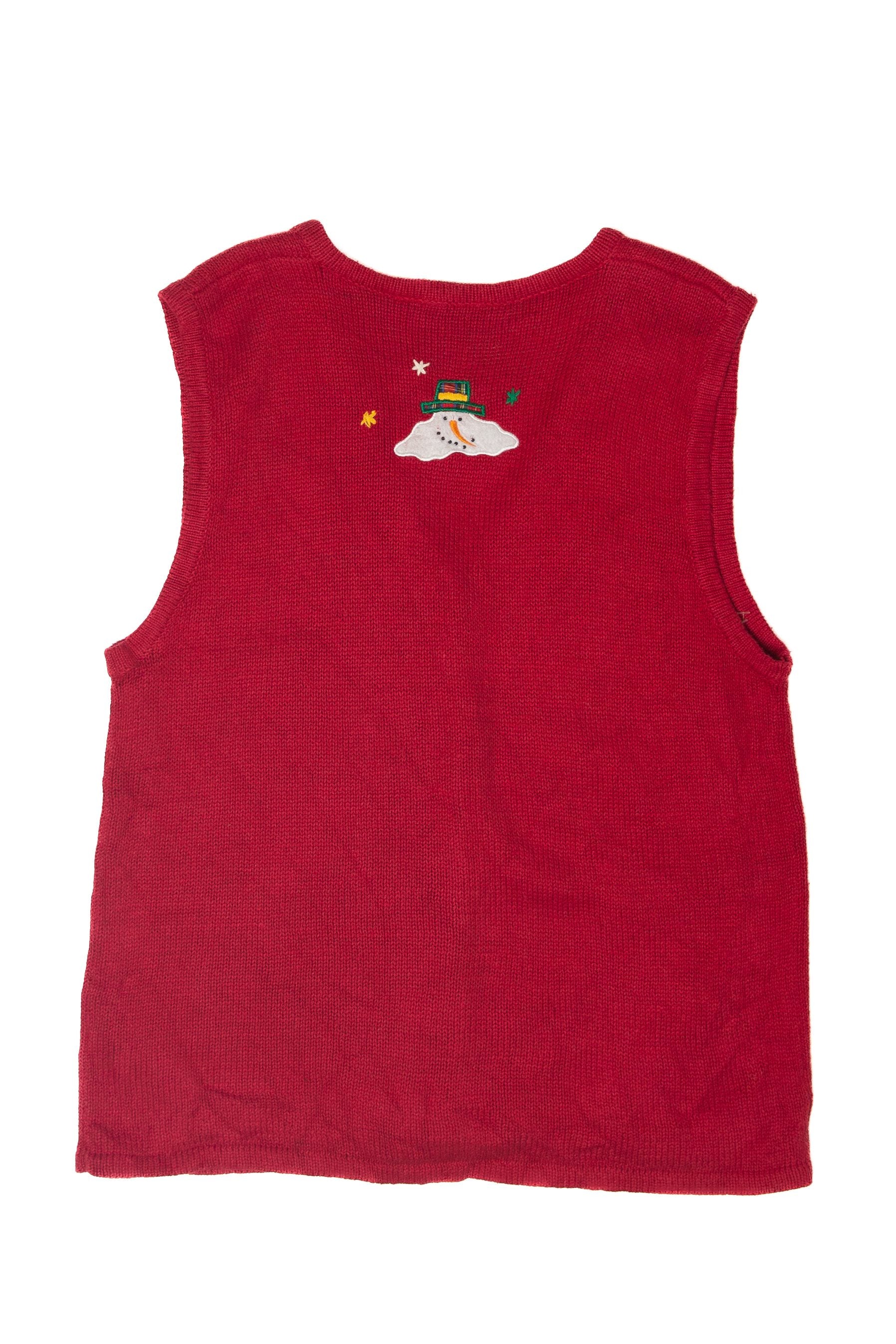 Ice Skating Snowmen Ugly Christmas Vest