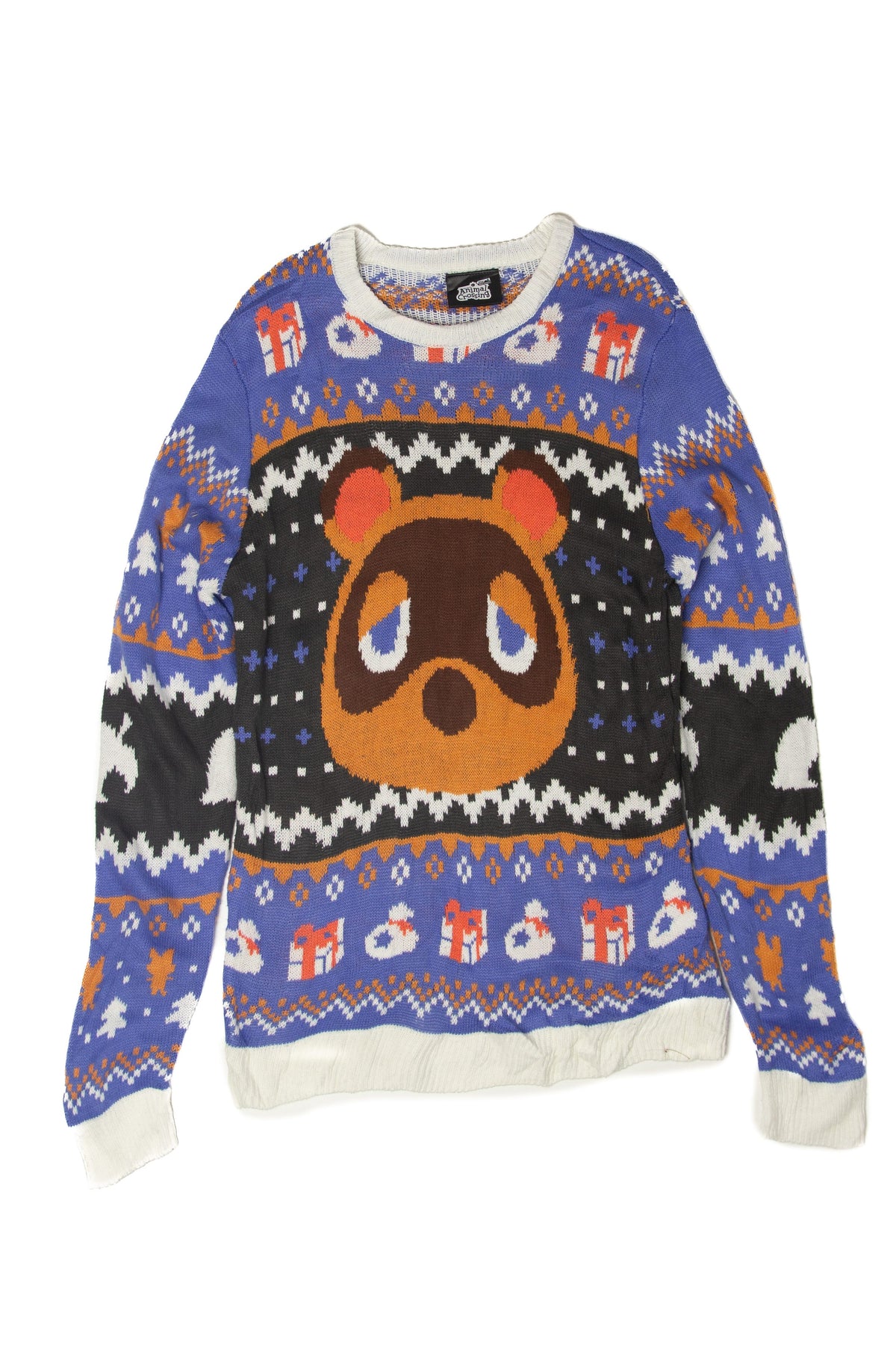 Animal Crossing Tom Nook Ugly Christmas Pullover