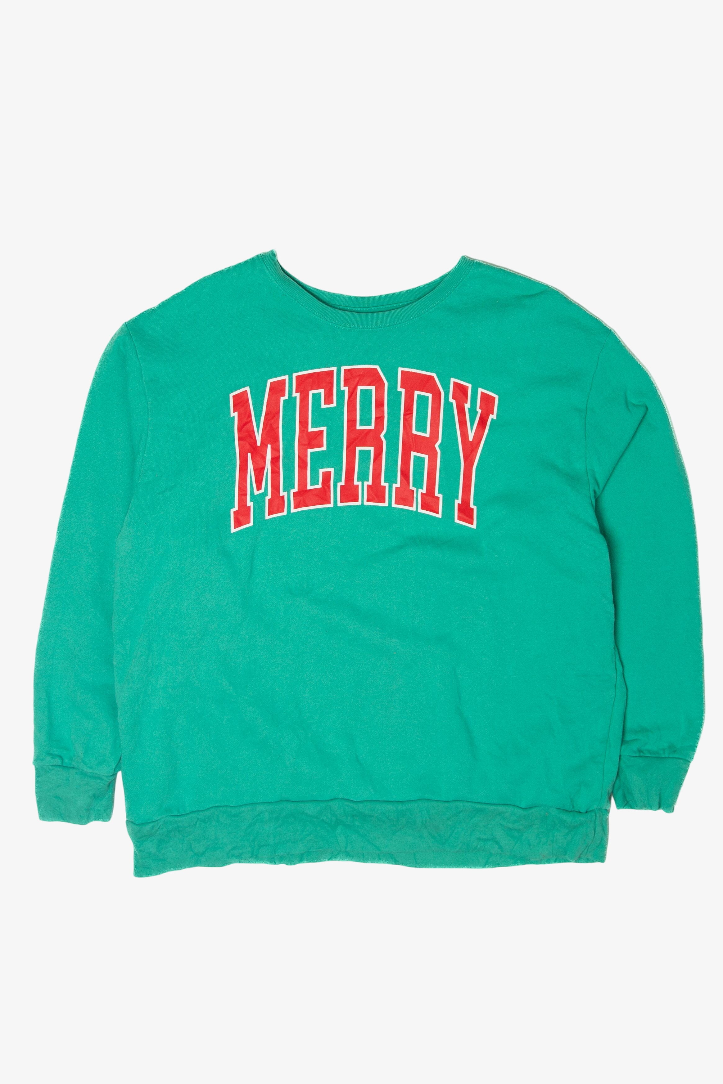 Modern "Merry" Ugly Christmas Sweatshirt