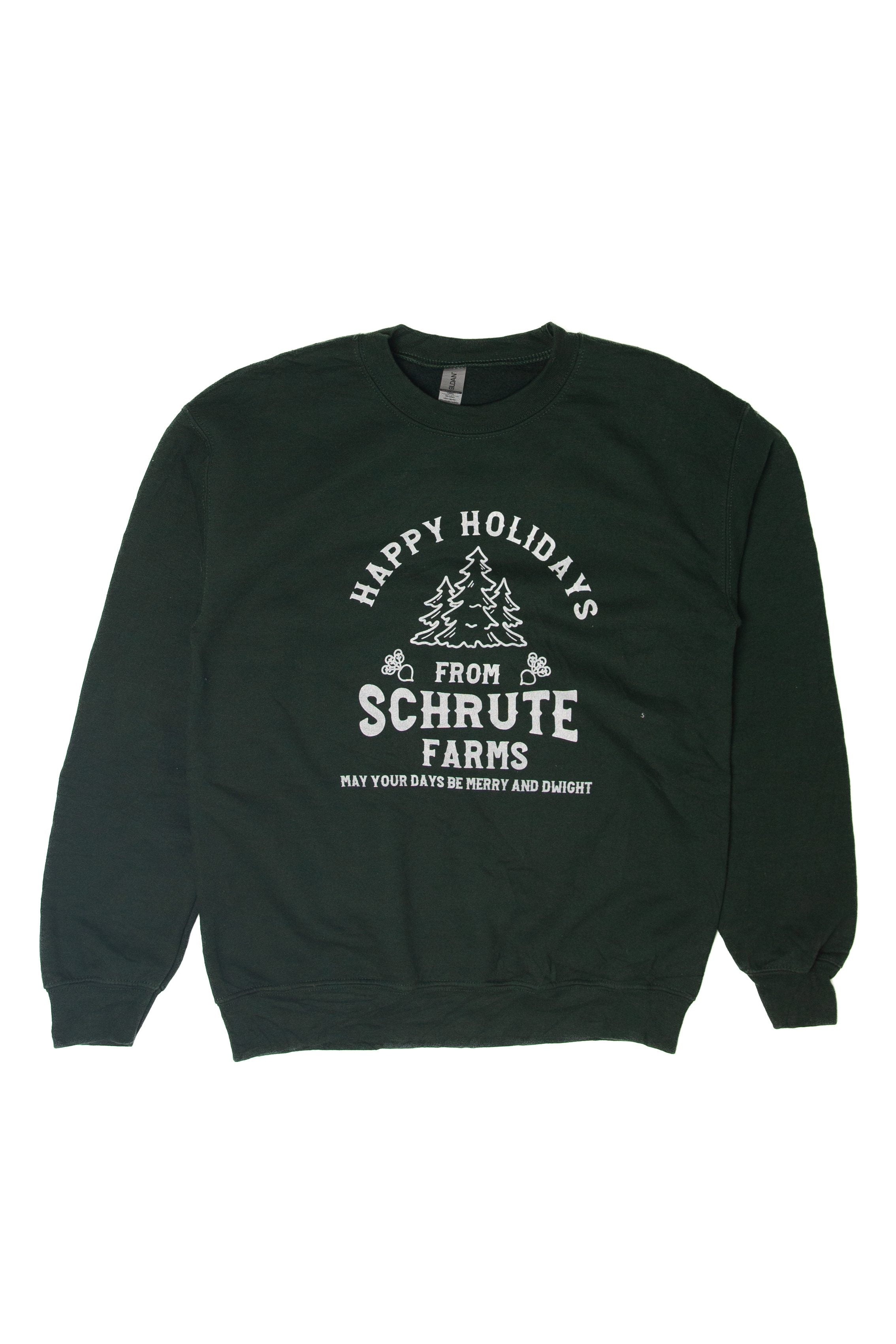 Modern "Happy Holidays From Schrute Farms" Ugly Christmas Sweatshirt