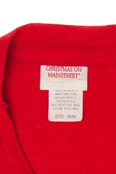 Vintage Christmas On Mainstreet Ugly Christmas Sweatshirts (1980s)