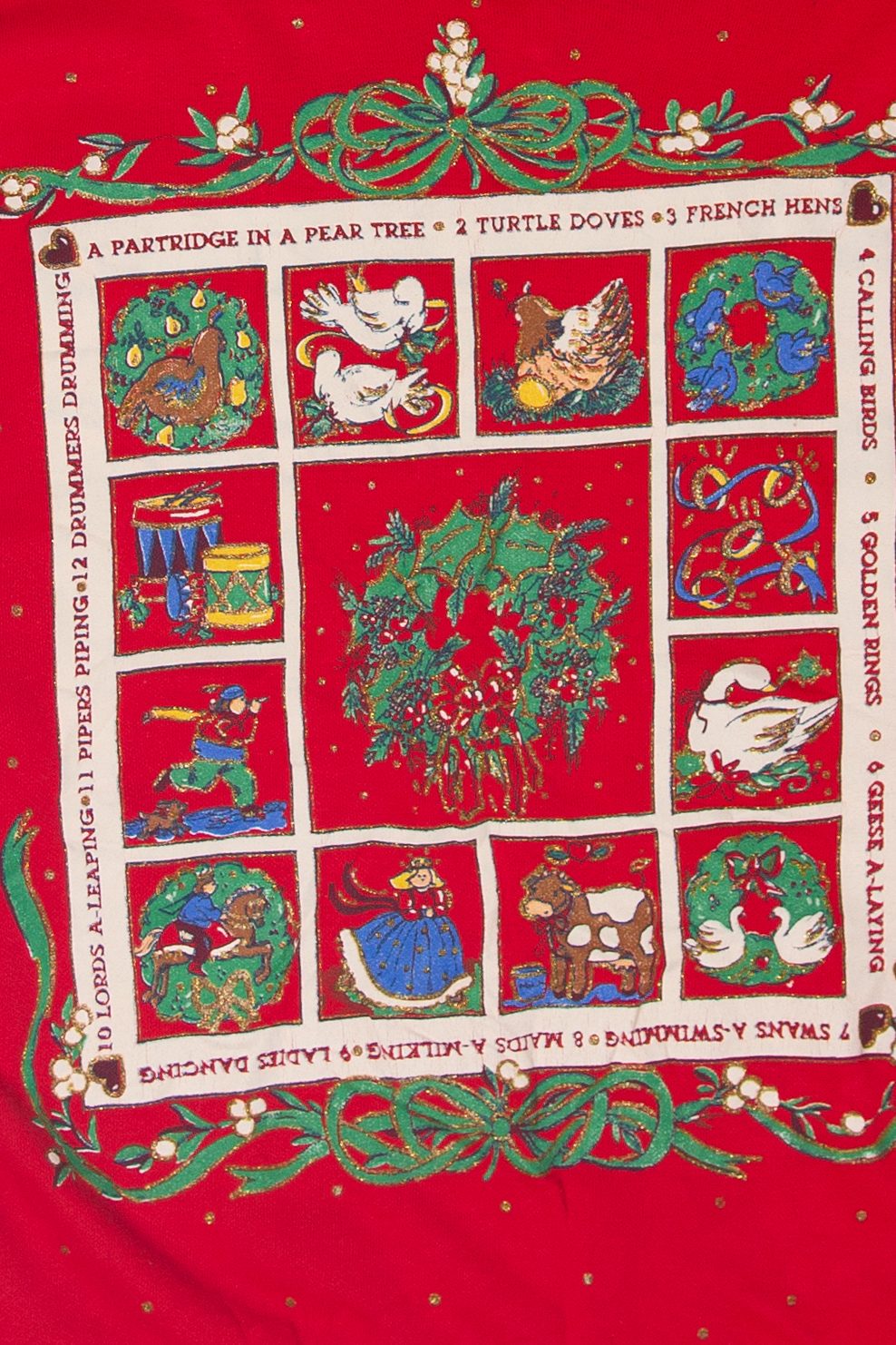 Vintage Twelve Days Of Christmas Ugly Christmas Sweatshirts (1980s)