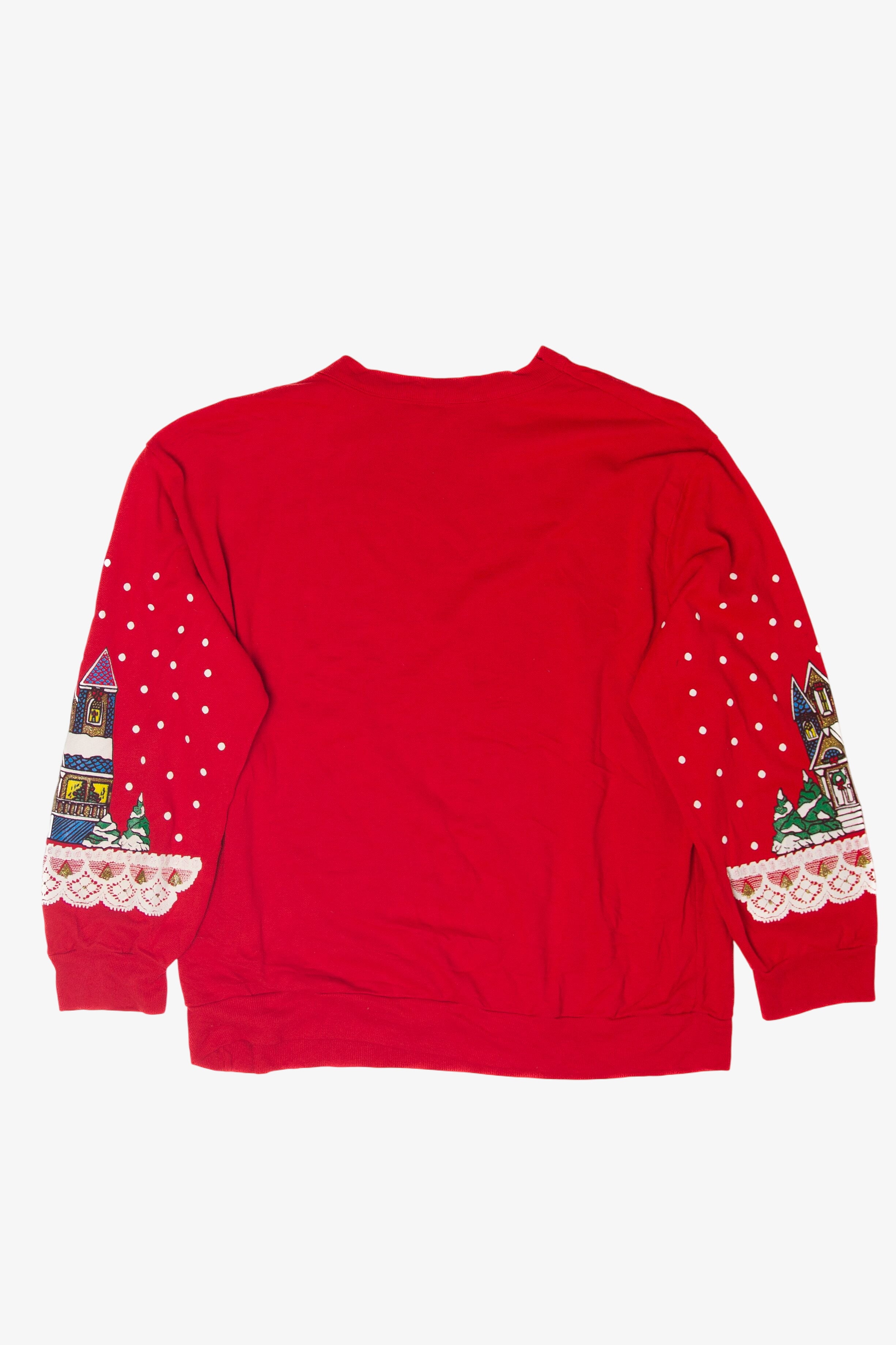 Vintage Holiday Town Ugly Christmas Sweatshirts (1990s)