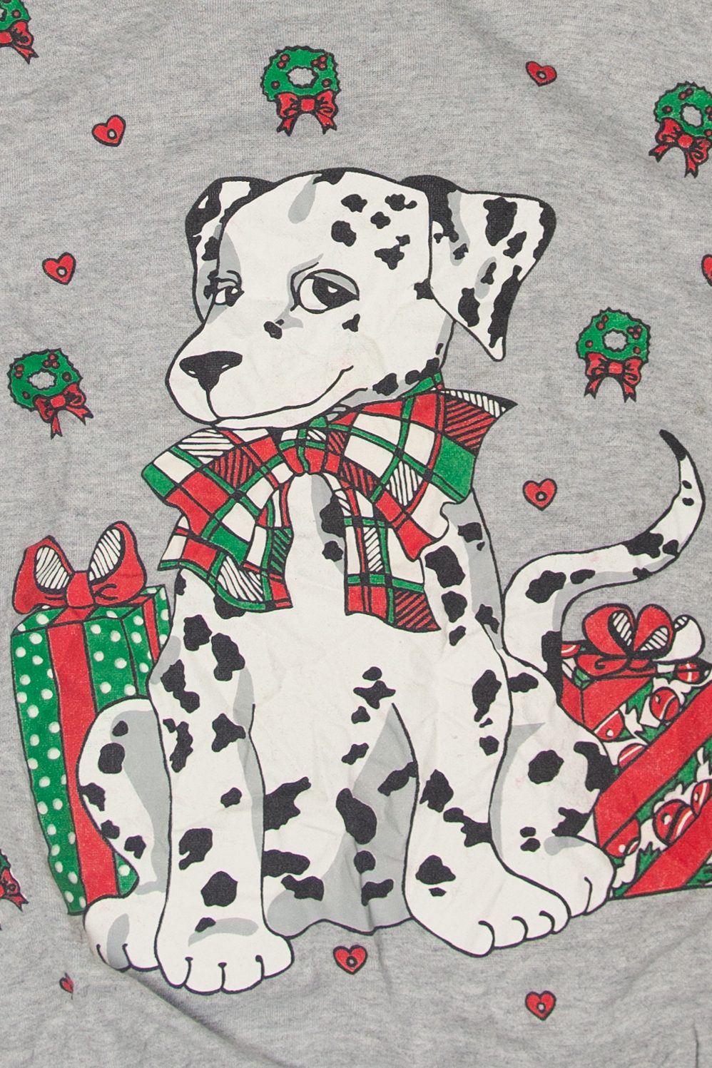 Vintage Dalmatian Ugly Christmas Sweatshirts (1990s)