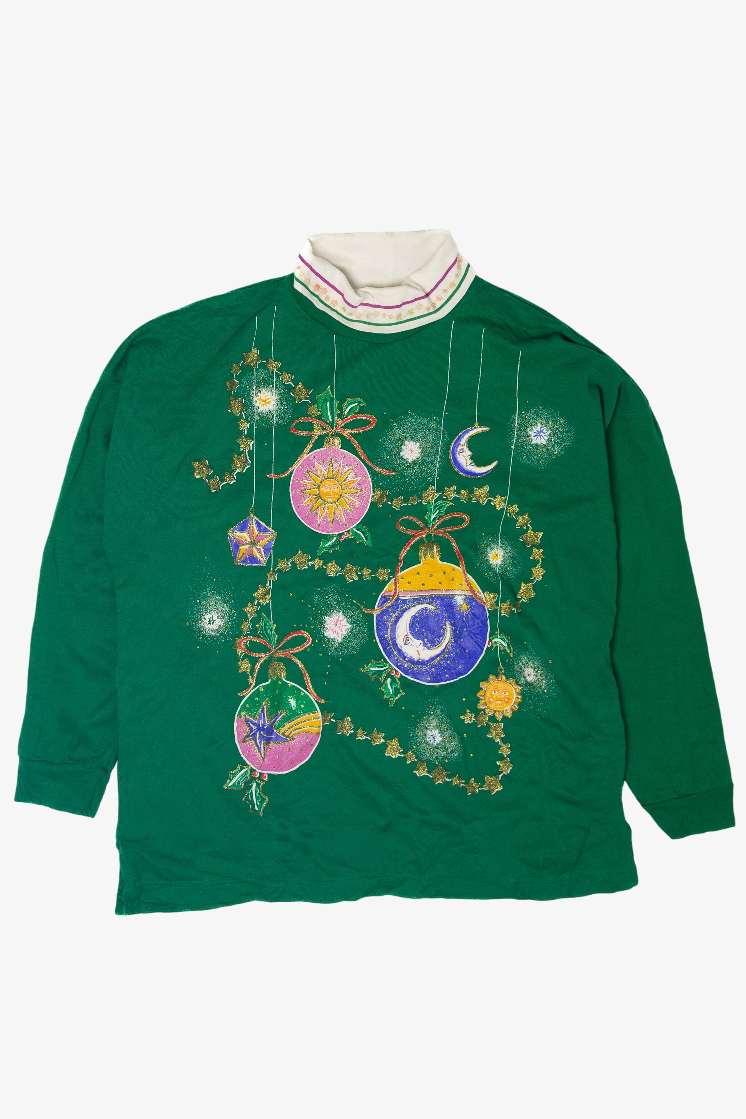 Vintage Ornaments Ugly Christmas Sweatshirts (1980s)