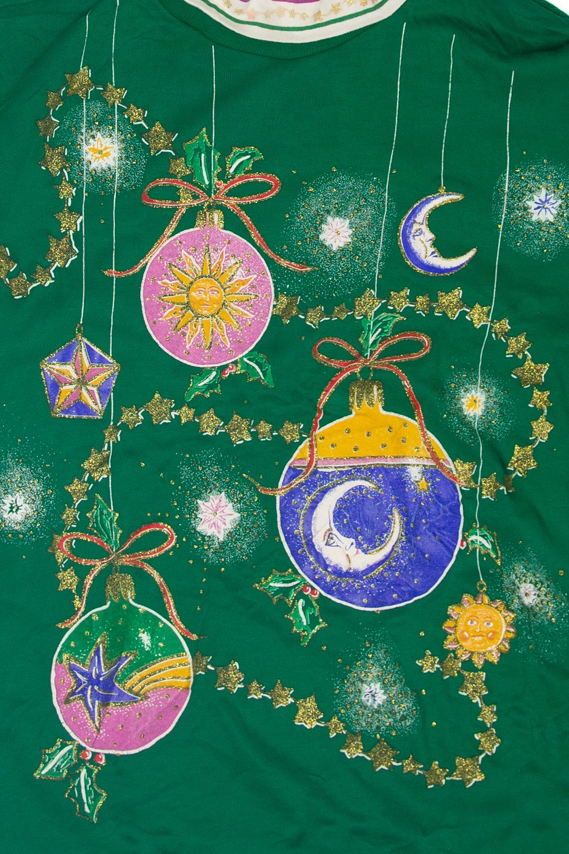 Vintage Ornaments Ugly Christmas Sweatshirts (1980s)