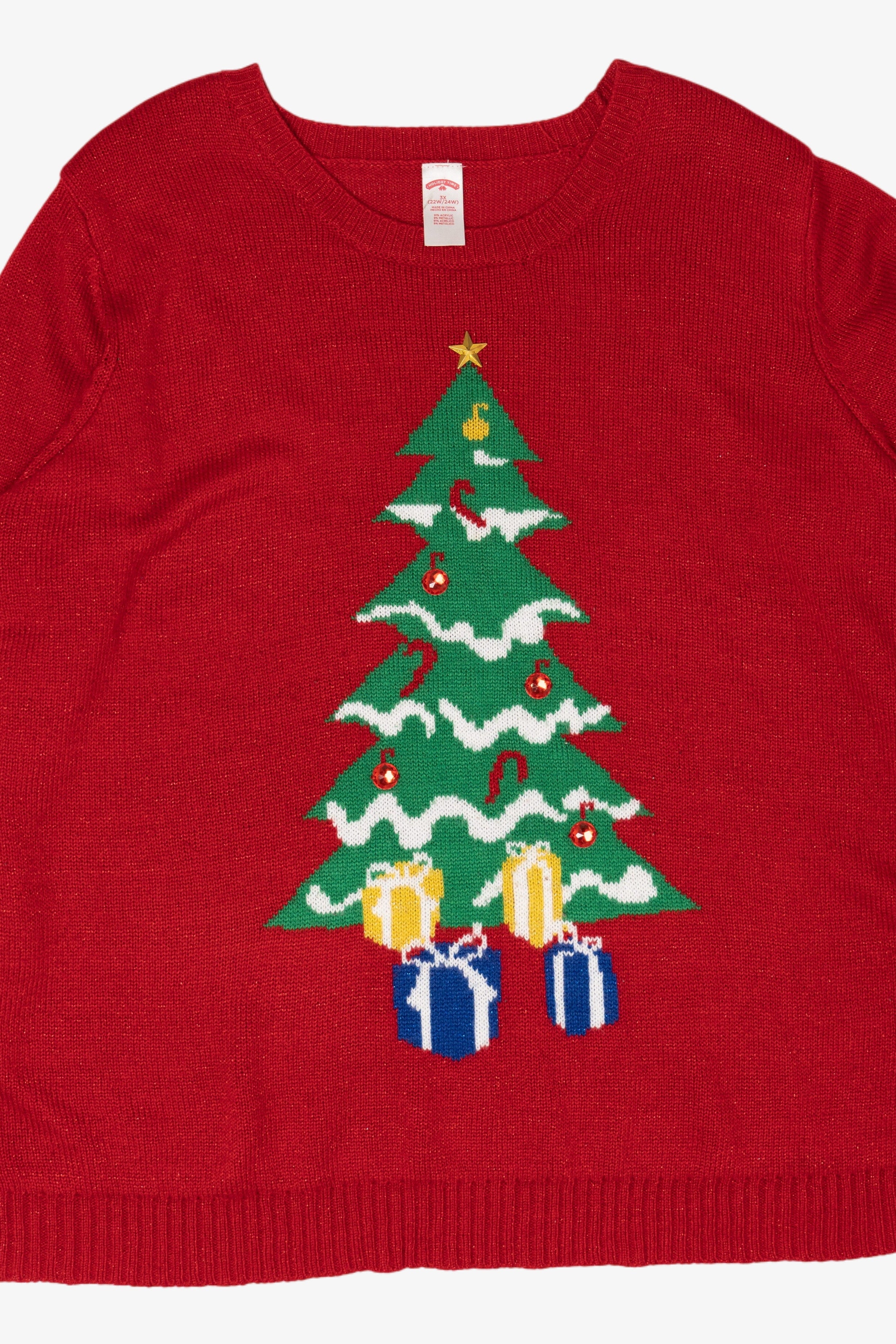 Vintage Christmas Tree Ugly Christmas Sweaters (2010s)