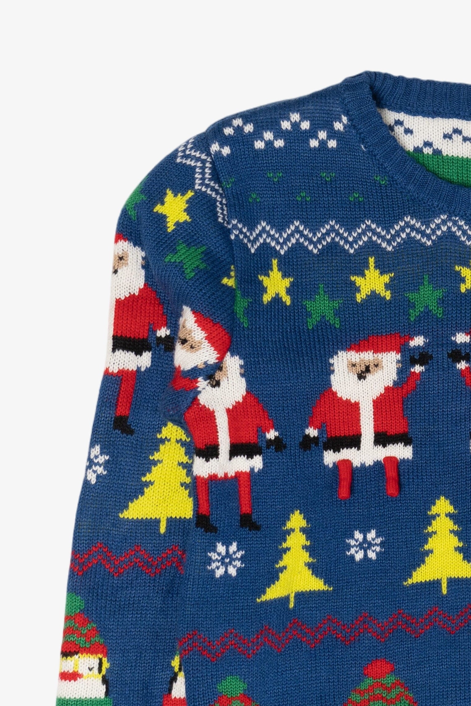 Modern Santa And Penguins Ugly Christmas Pullovers (2010s)
