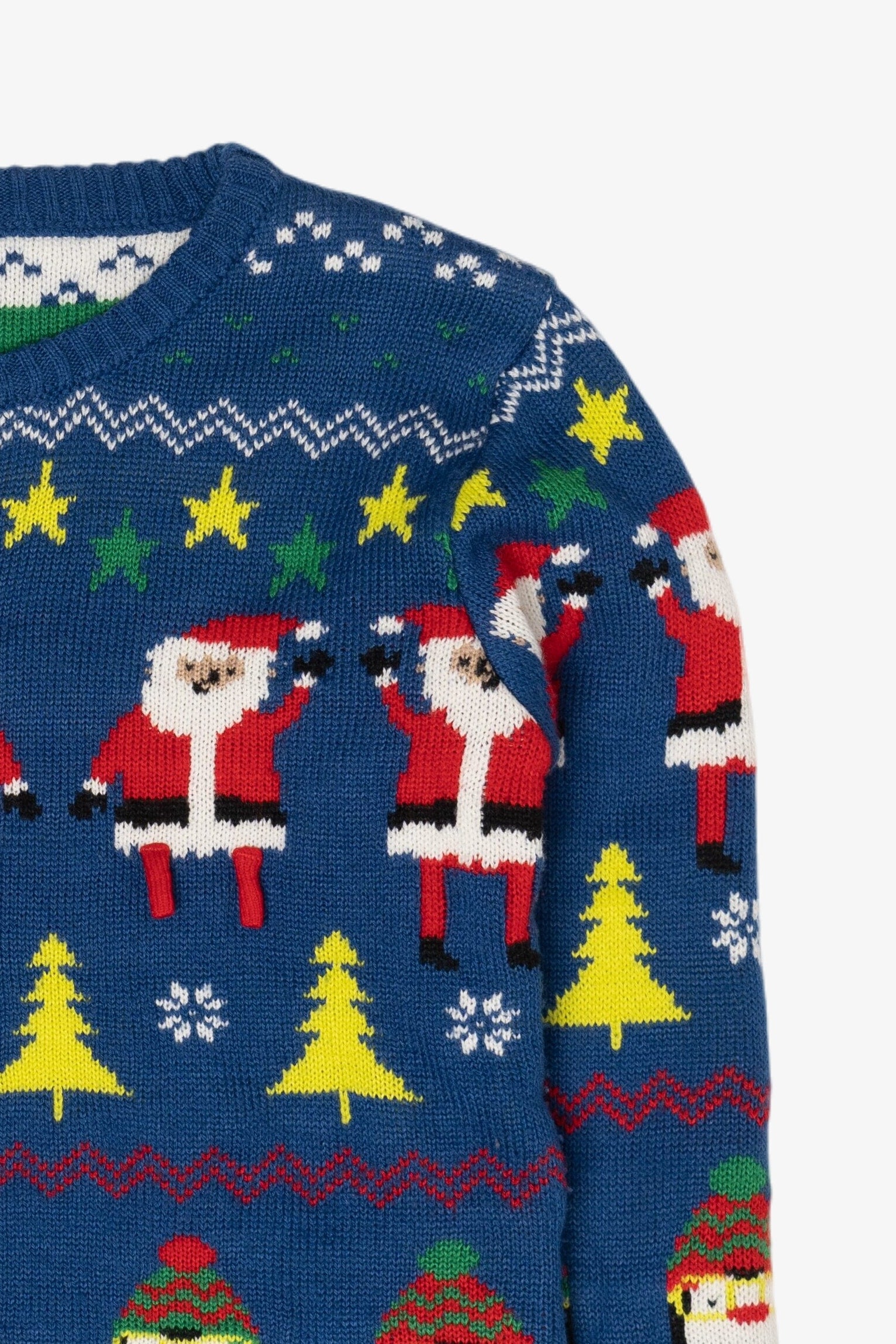 Modern Santa And Penguins Ugly Christmas Pullovers (2010s)