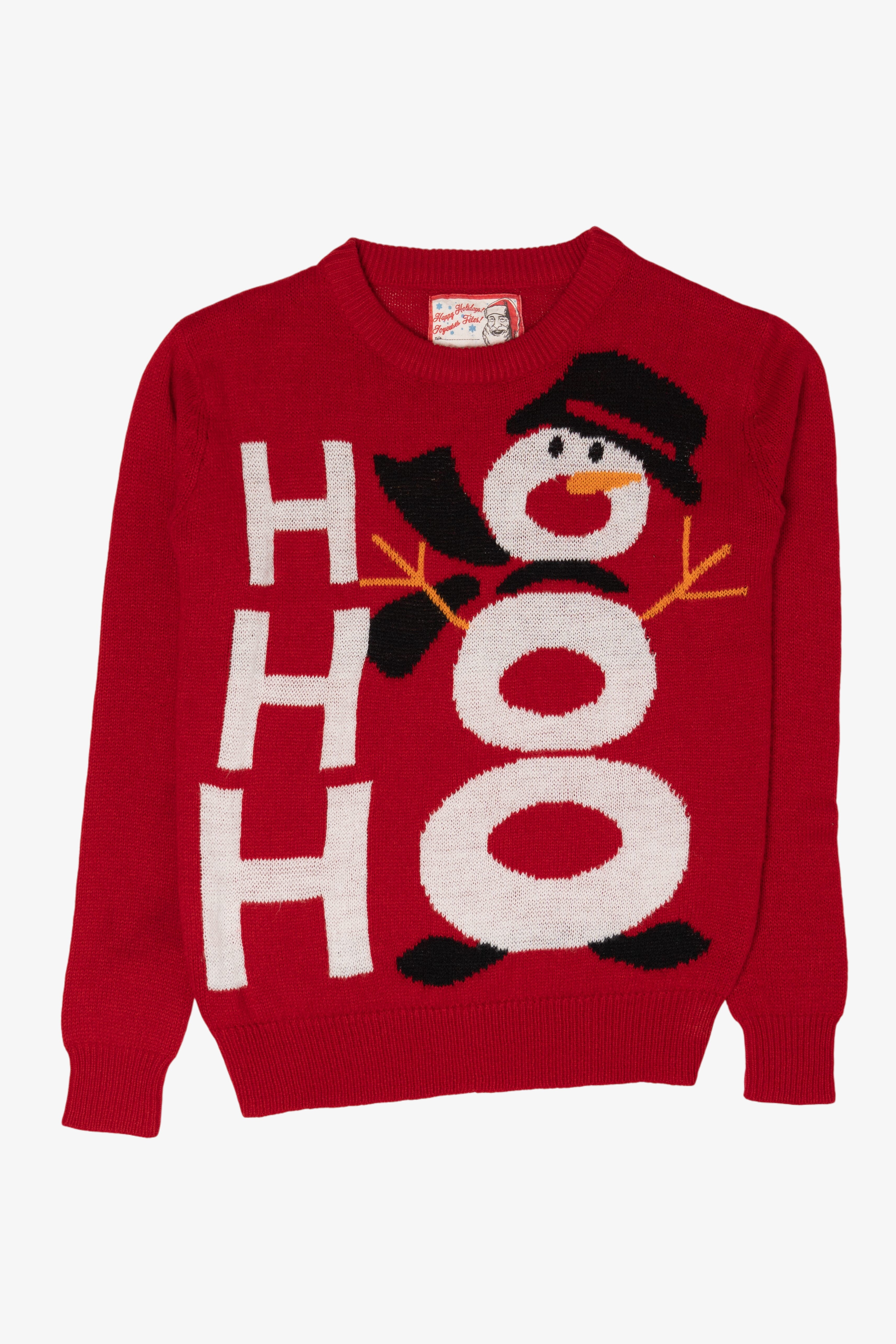 Modern "Ho Ho Ho" Snowman Ugly Christmas Sweaters (2010s)