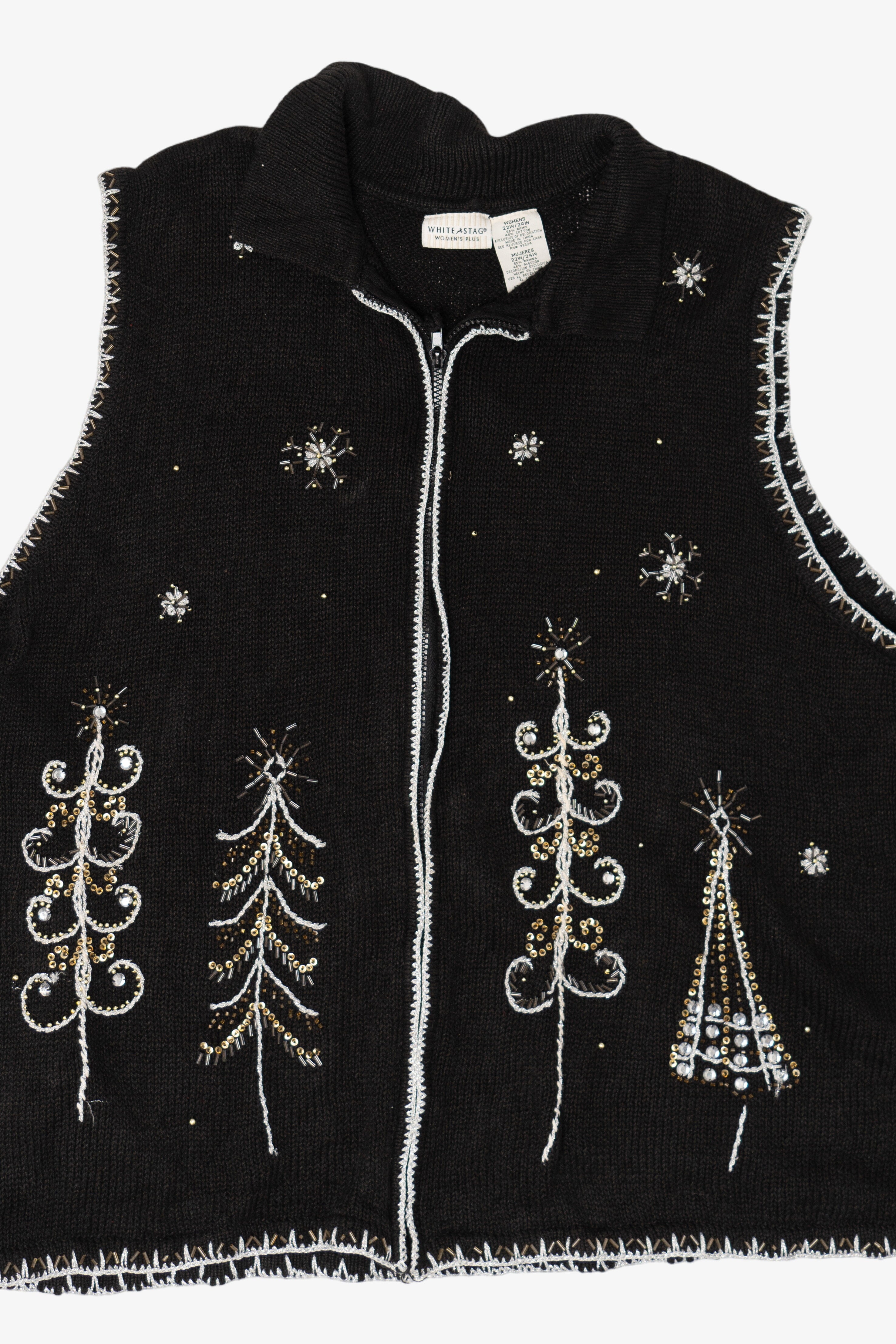 Vintage White Stag Ugly Christmas Vest (2000s)