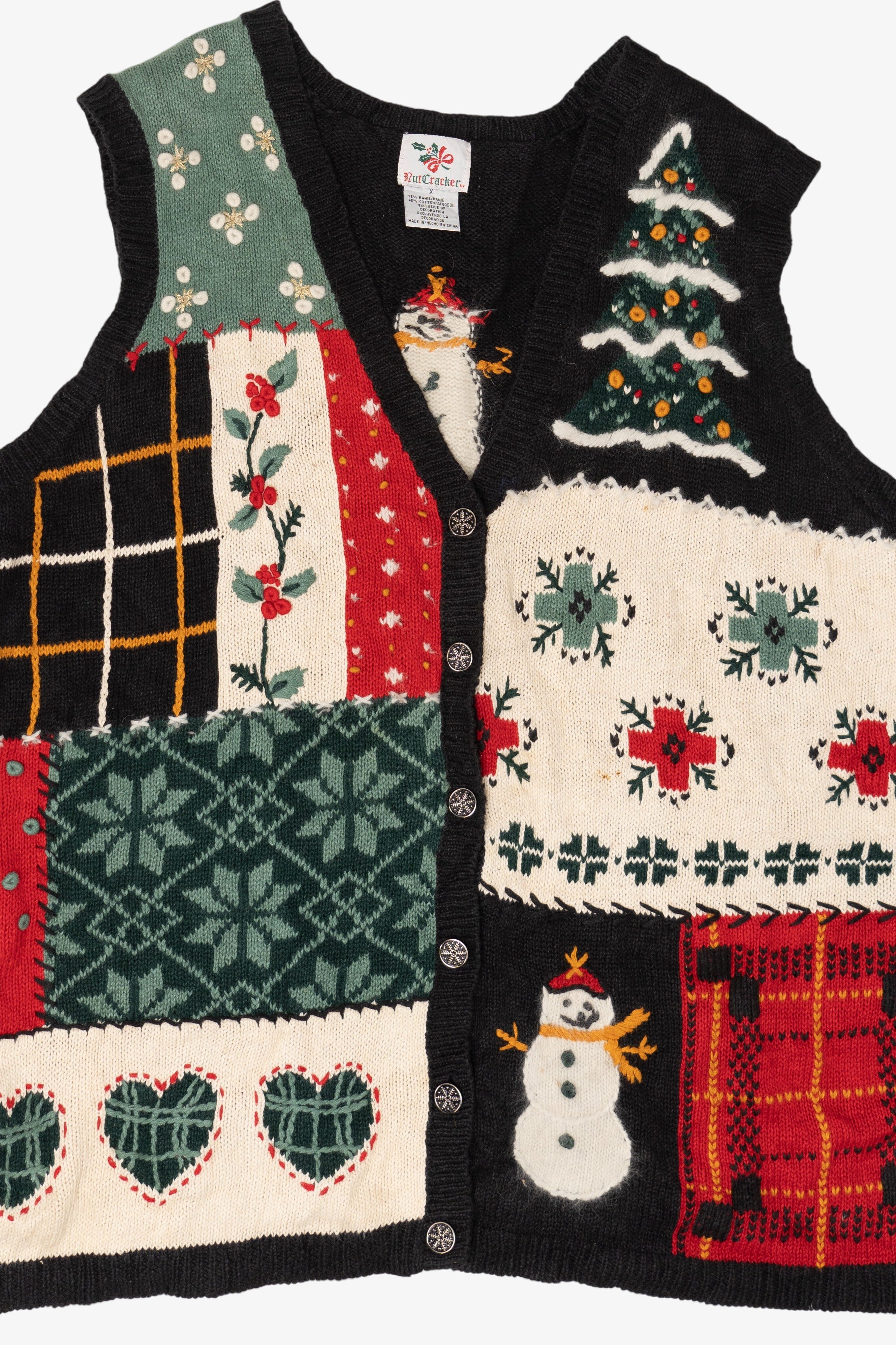 Vintage Nutcracker Ugly Christmas Vest (1990s)