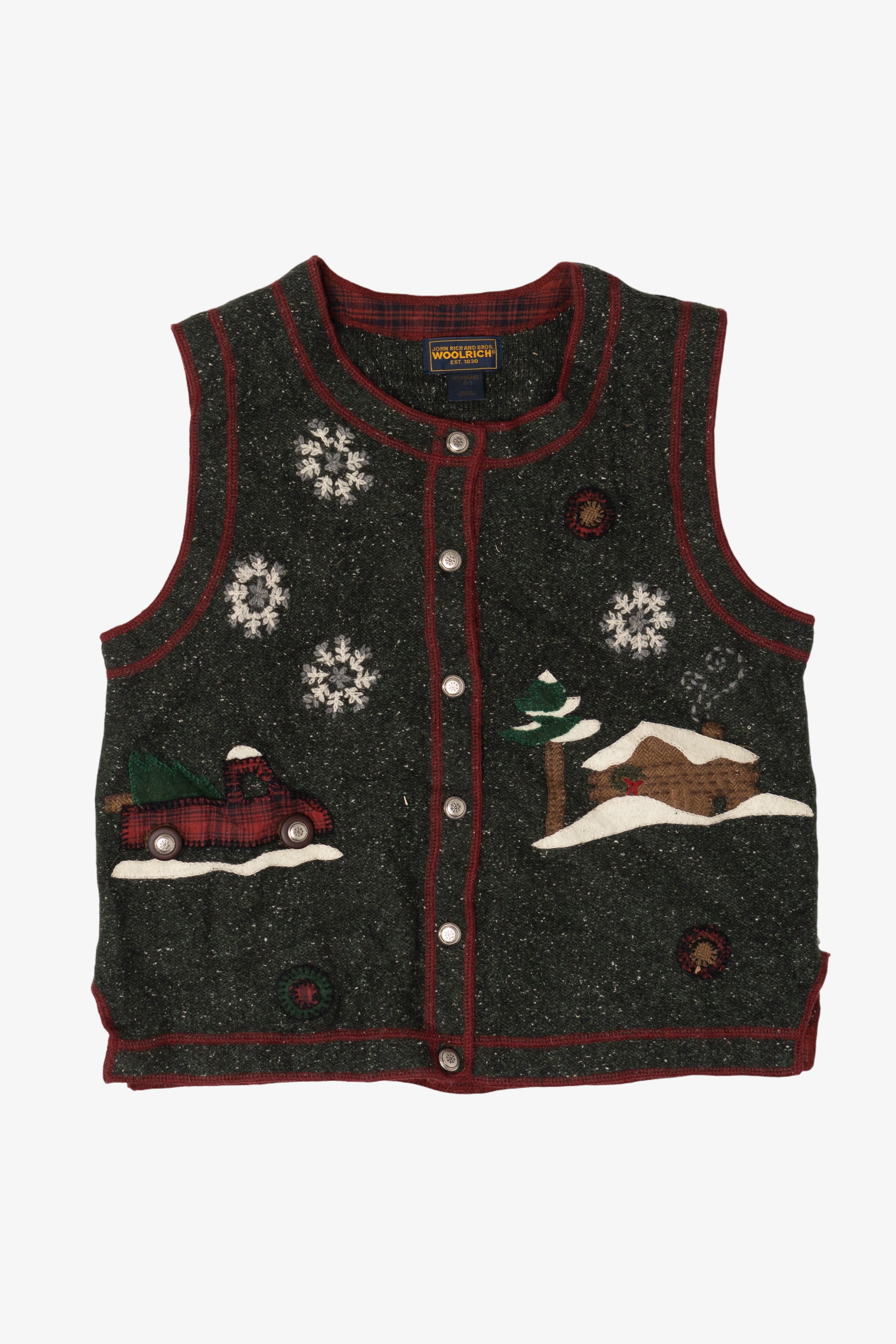 Vintage Woolrich Ugly Christmas Vest (2000s)