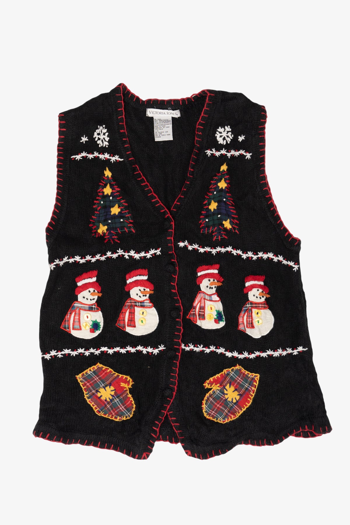 Vintage Victoria Jones Ugly Christmas Vest (1990s)