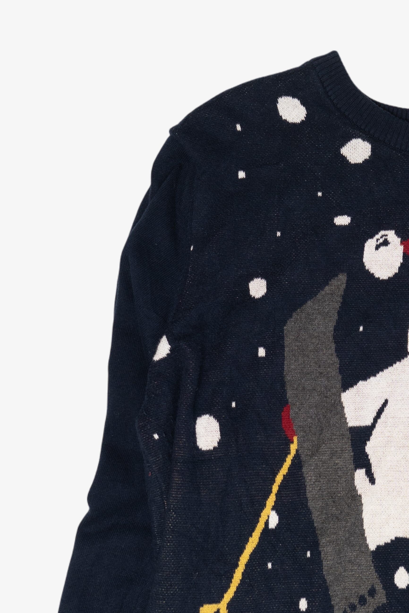 Modern Skiing Snowman Ugly Christmas Pullovers (2010s)