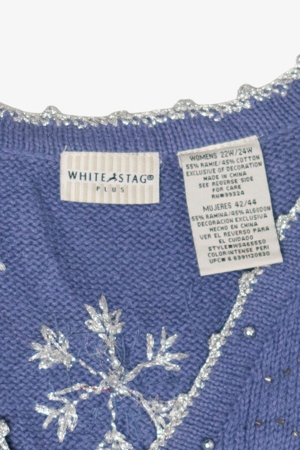 Vintage White Stag Ugly Christmas Vest (2000s)