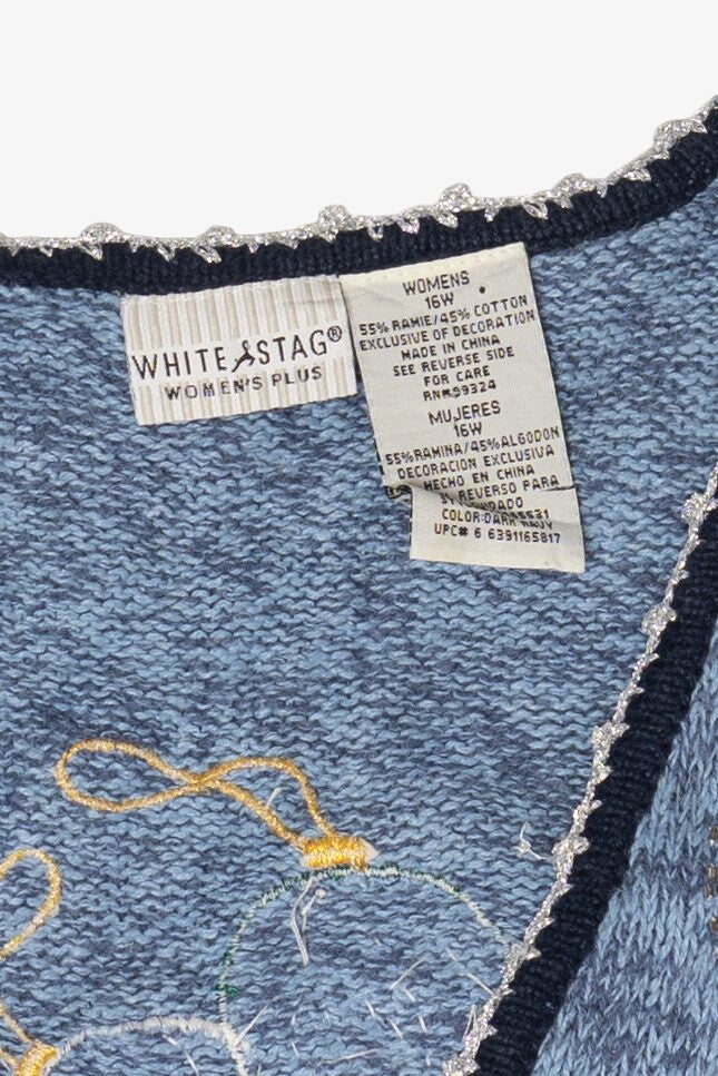 Vintage White Stag Ugly Christmas Vest (2000s)
