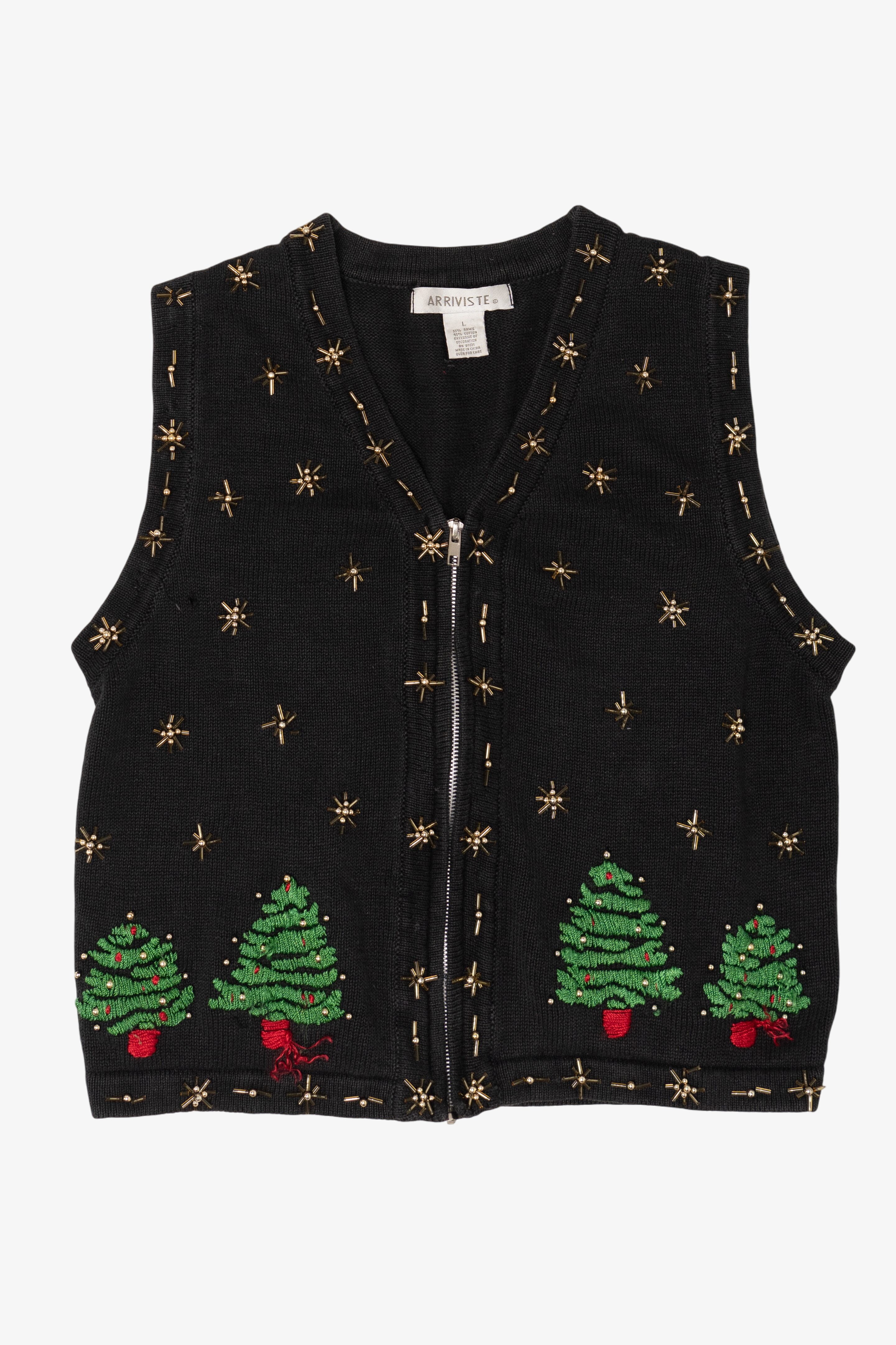 Vintage Arriviste Ugly Christmas Vest (2000s)