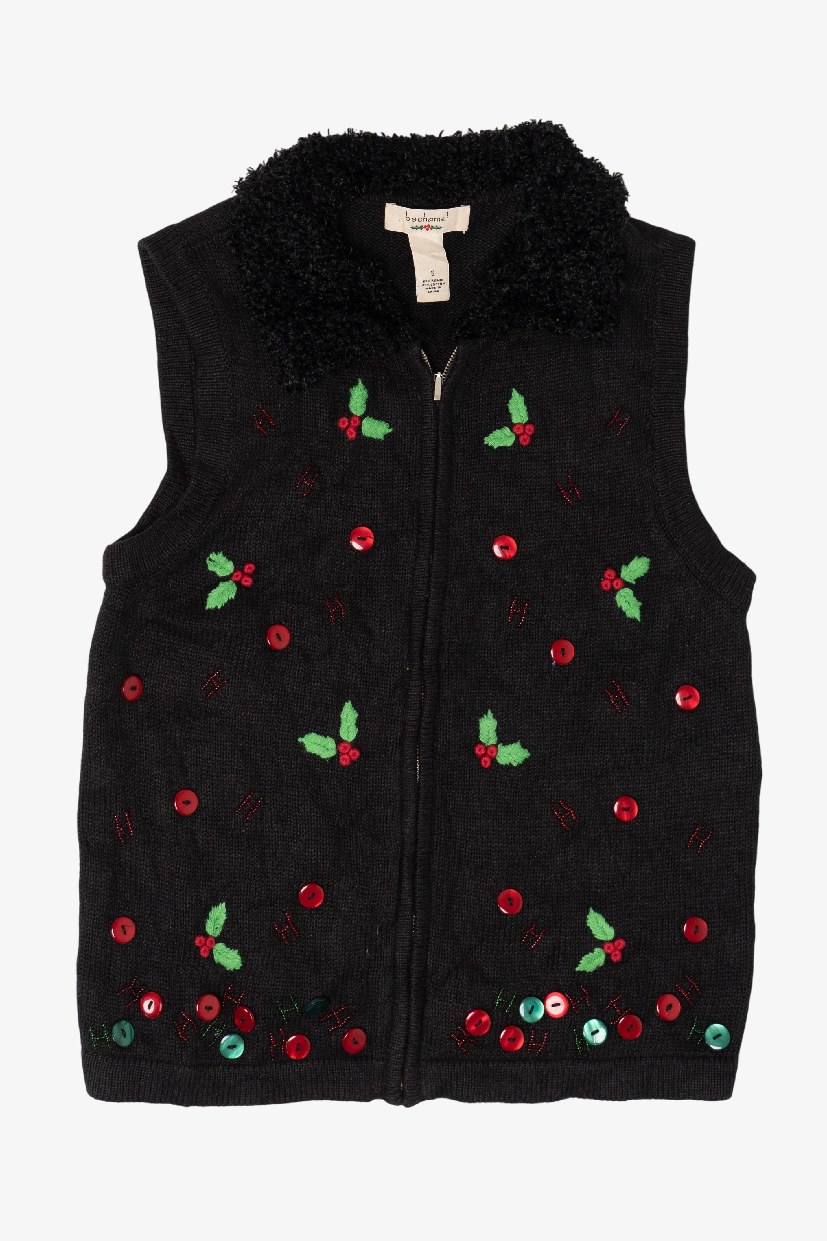 Vintage Bechamel Ugly Christmas Vest (2000s)