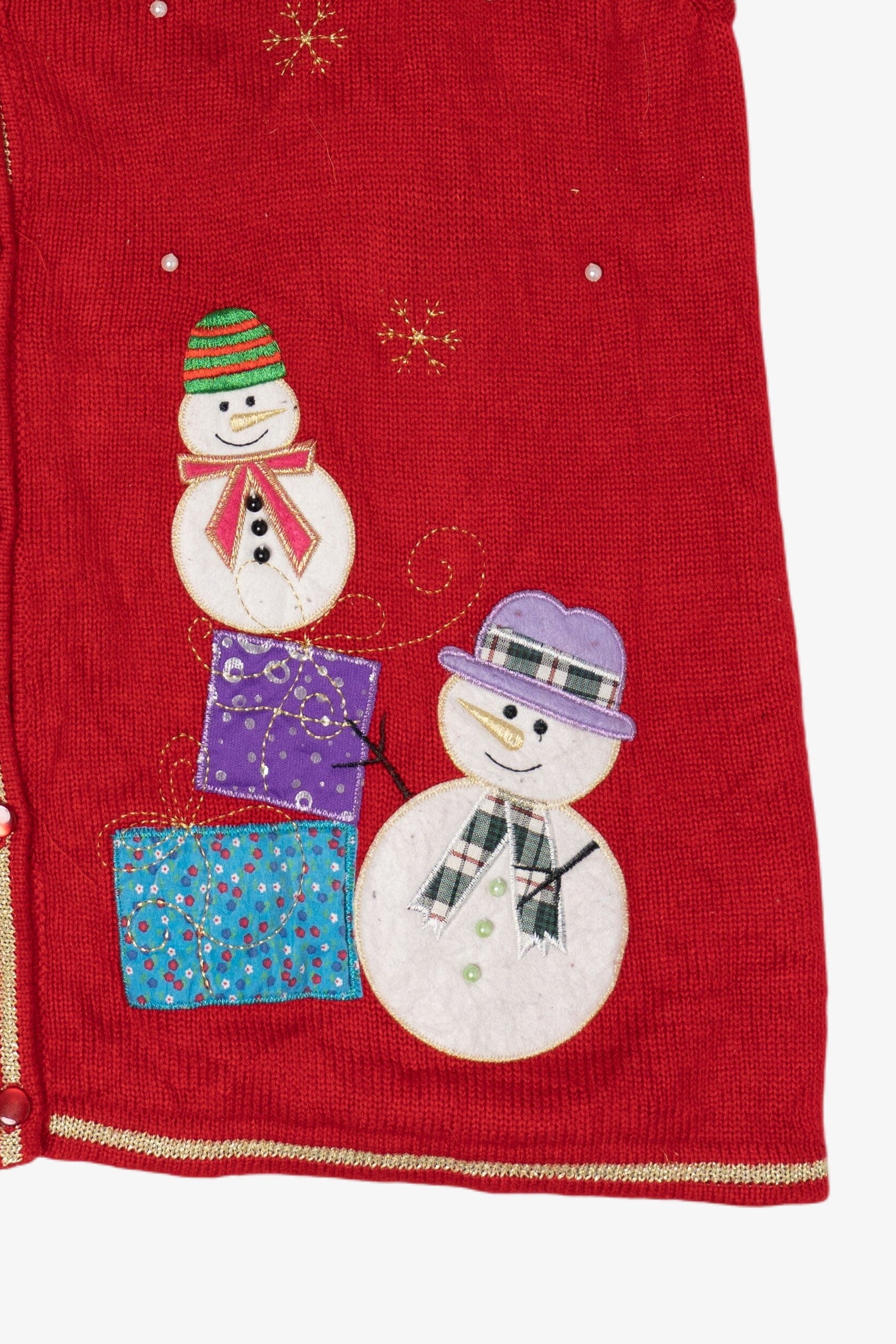 Vintage Snowmen Ugly Christmas Sweater (2000s)