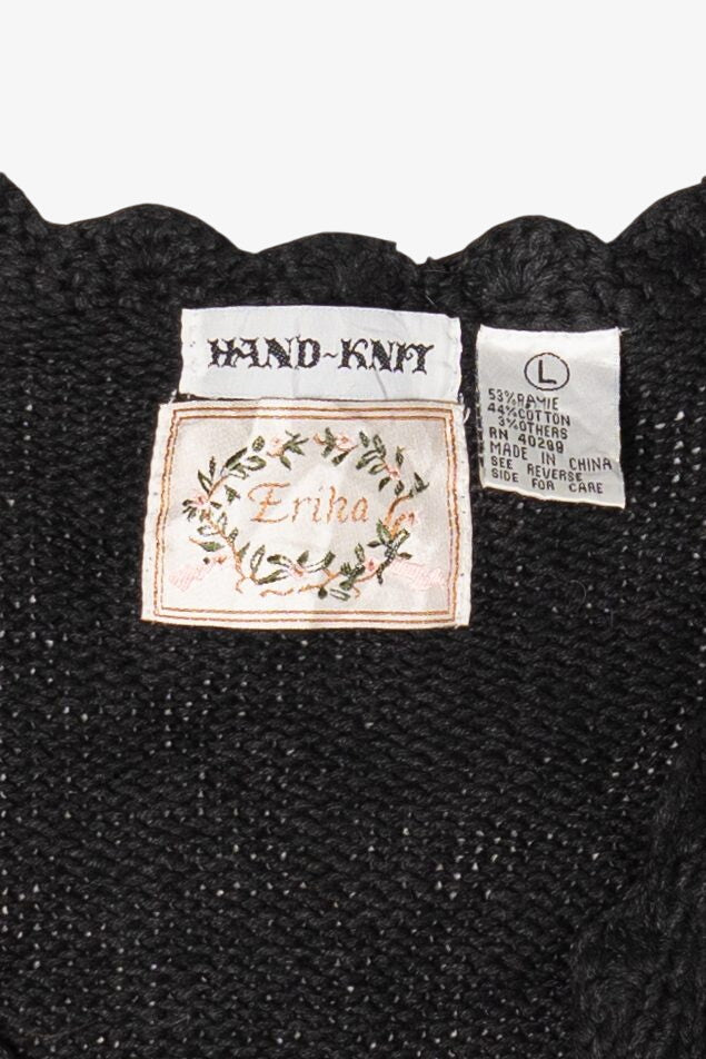 Vintage Erika Hand Knit Ugly Christmas Sweater (1990s)