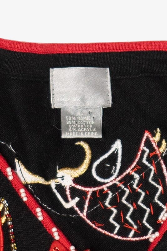 Vintage Y2k Lightweight Berek Ugly Christmas Sweater (2000s)