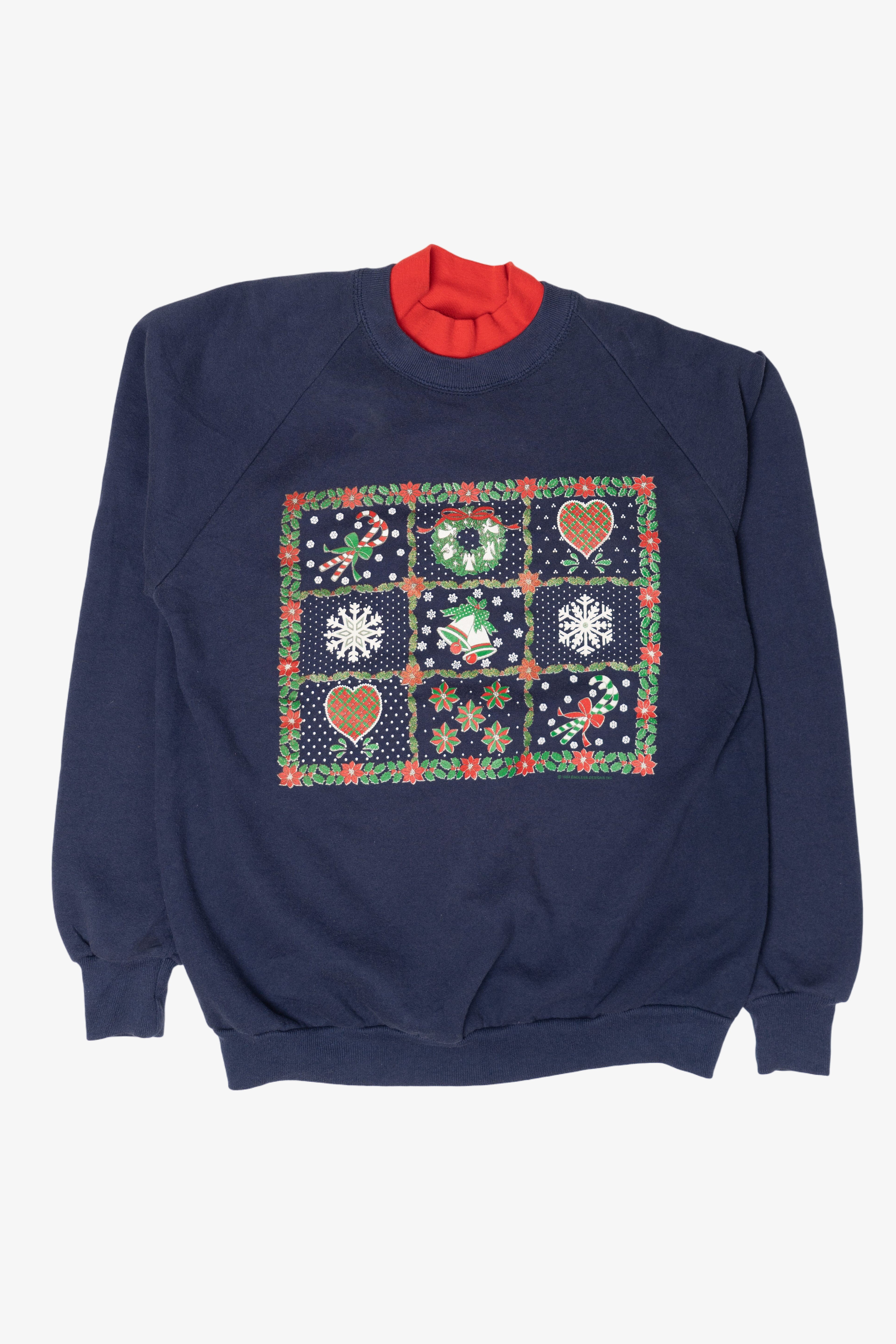 Vintage Jerzees Ugly Christmas Sweatshirt (1990s)