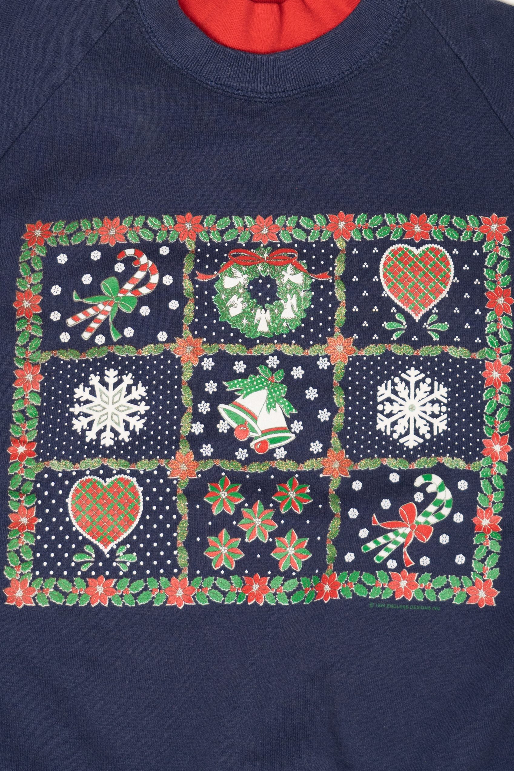 Vintage Jerzees Ugly Christmas Sweatshirt (1990s)