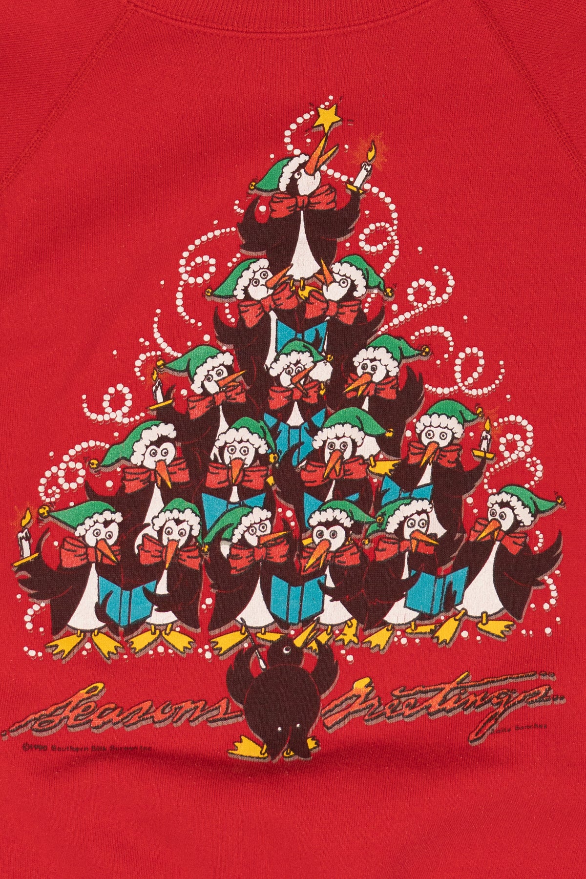 Vintage Penguin Choir Ugly Christmas Sweater (1990s)