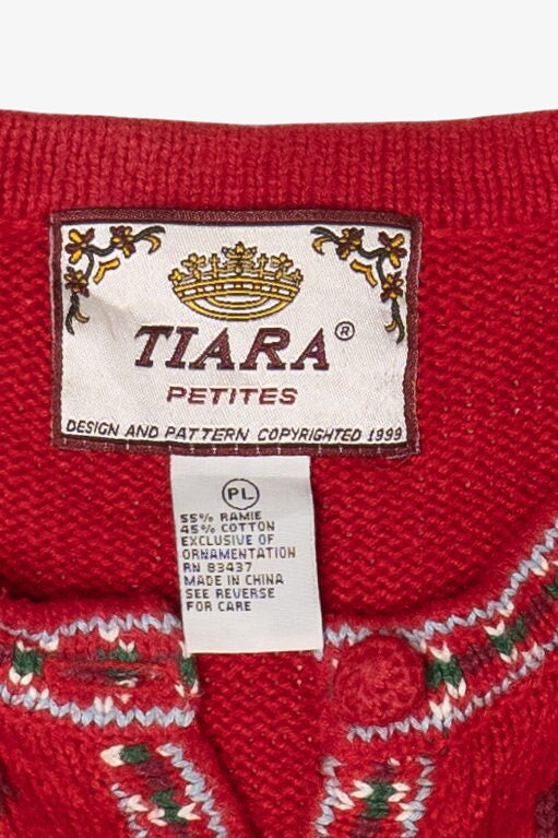 Vintage Tiara Bears Ugly Christmas Sweater (1990s)