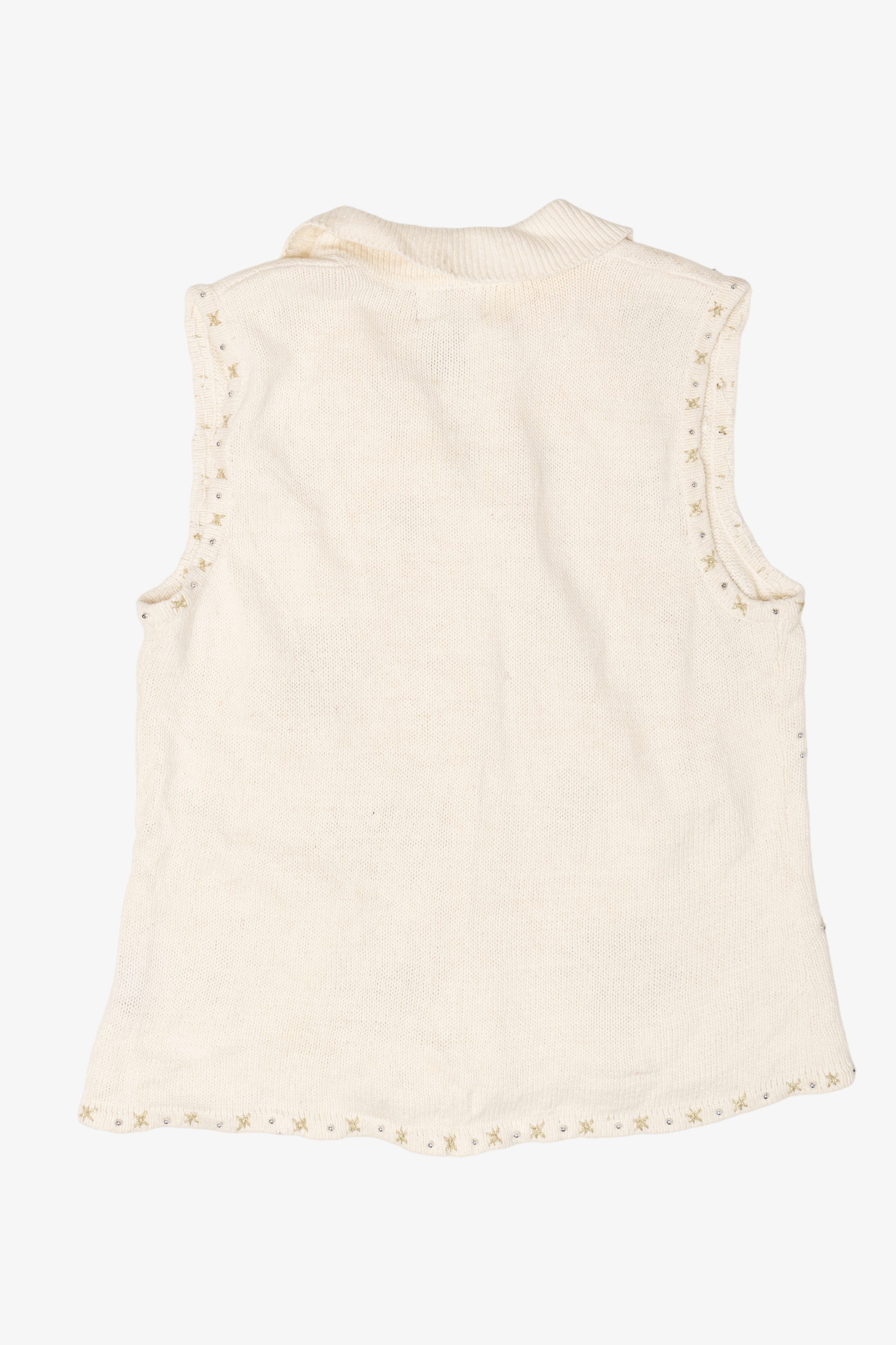Vintage Studio Joy Snowflakes Ugly Christmas Vest (1990s)