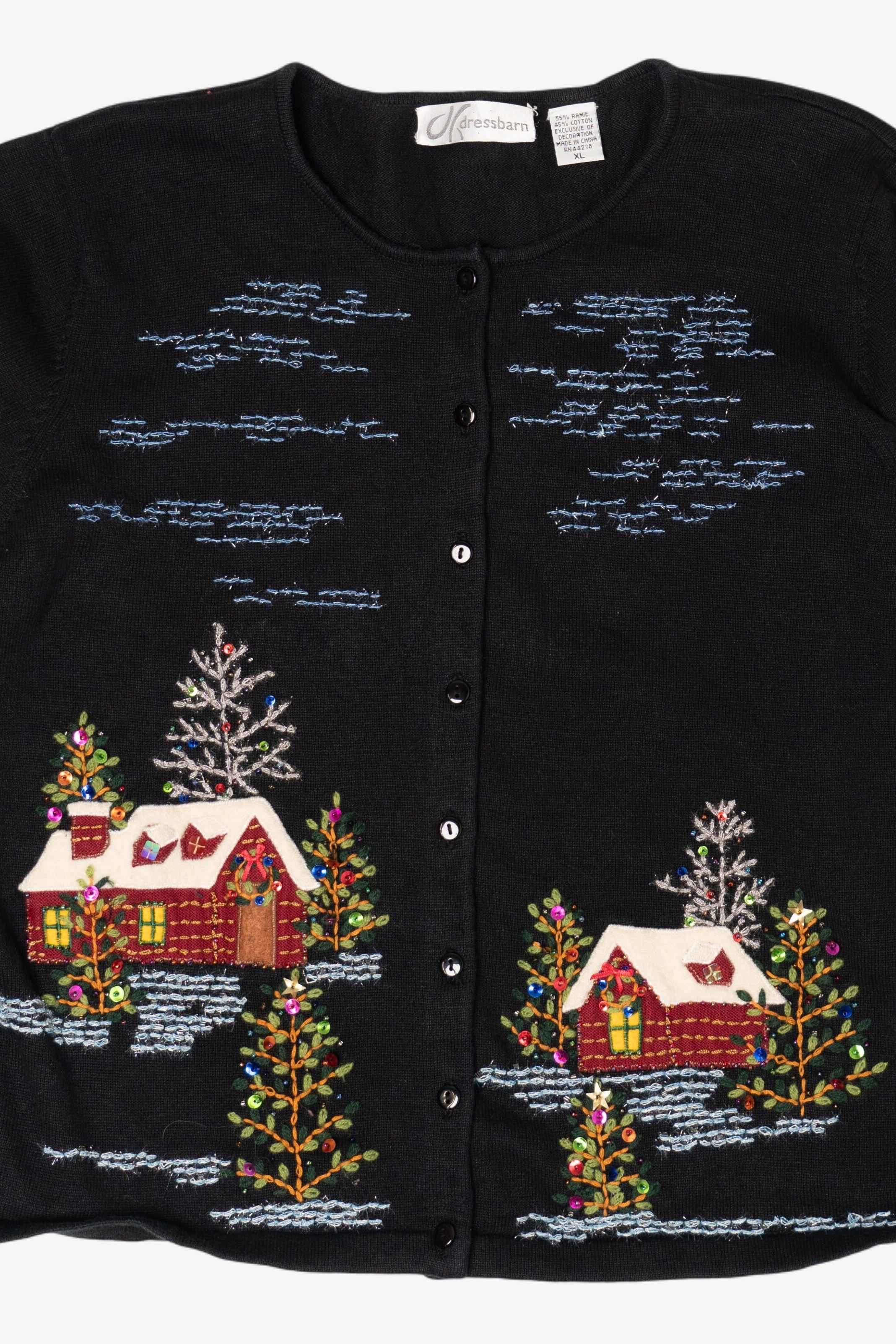 Vintage Dress Barn Ugly Christmas Cardigan (2000s)