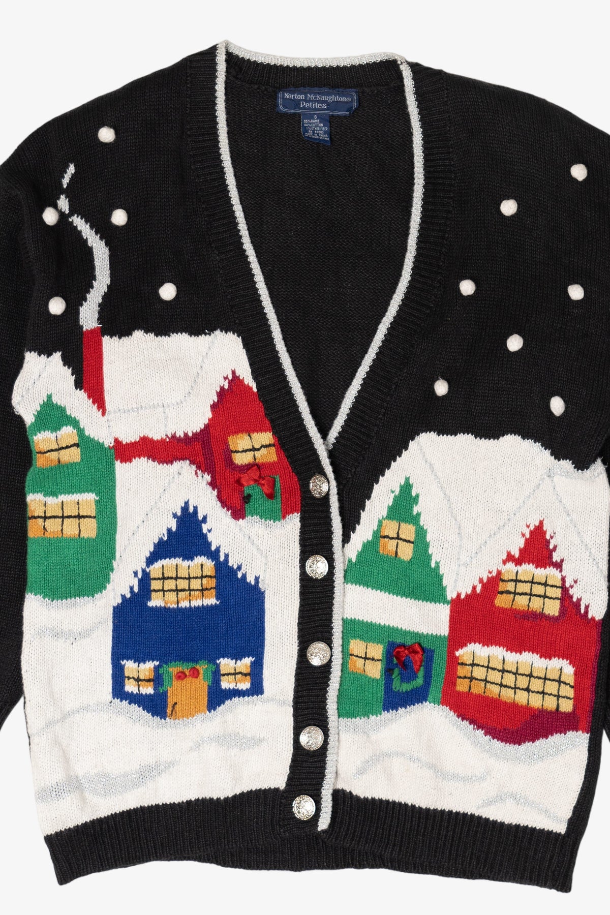 Vintage Norton McNaughton Ugly Christmas Cardigan (2000s)