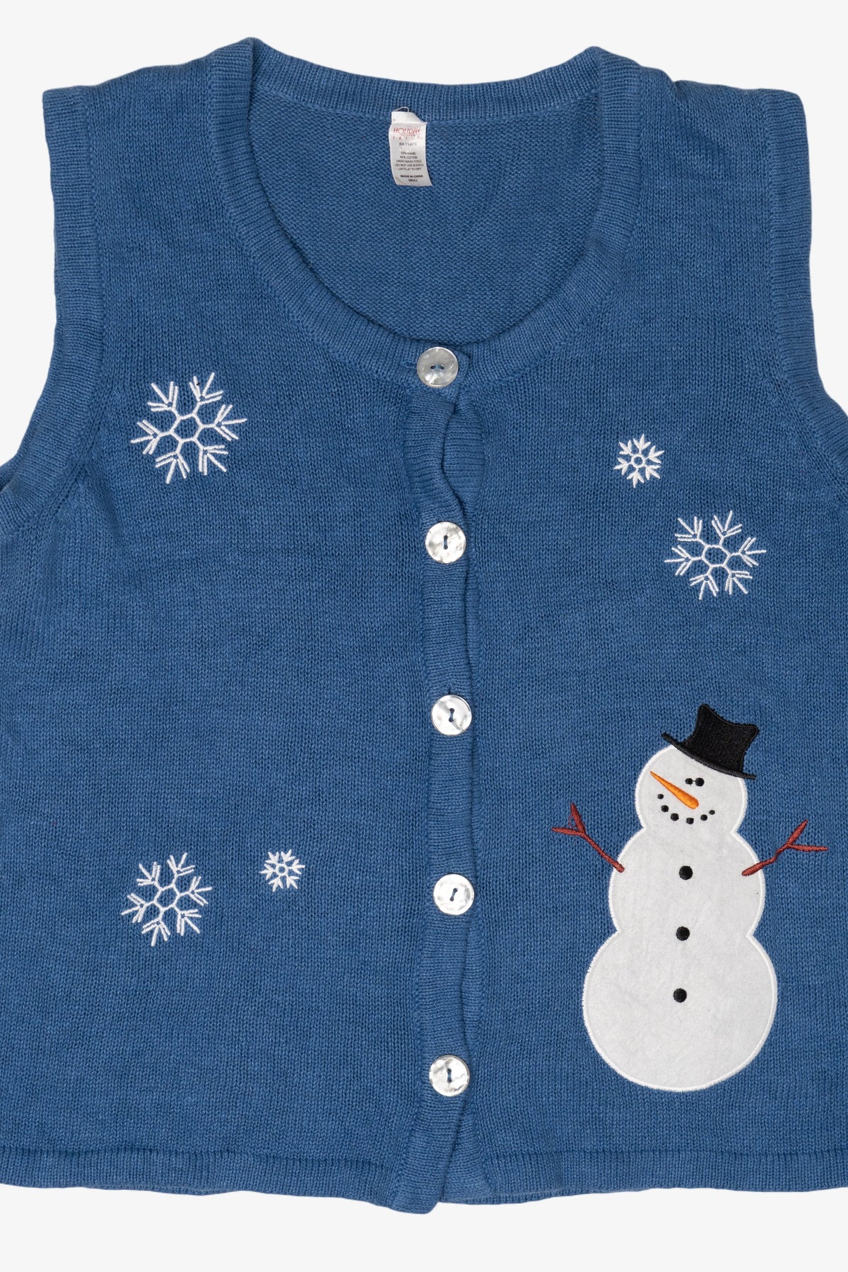 Vintage Holiday Faire Snowmen Ugly Christmas Sweater (2000s)