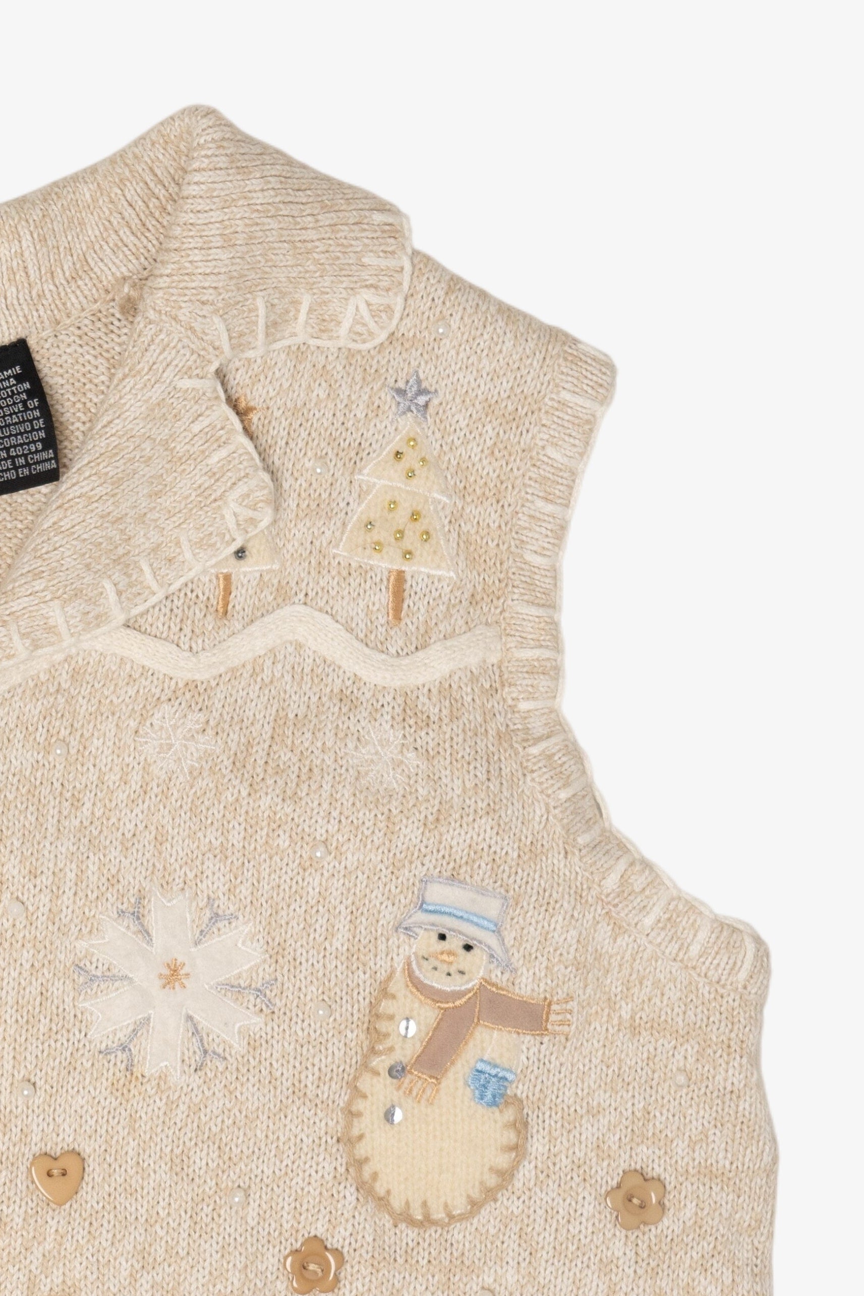 Vintage Erika Snowmen Ugly Christmas Vest (2000s)