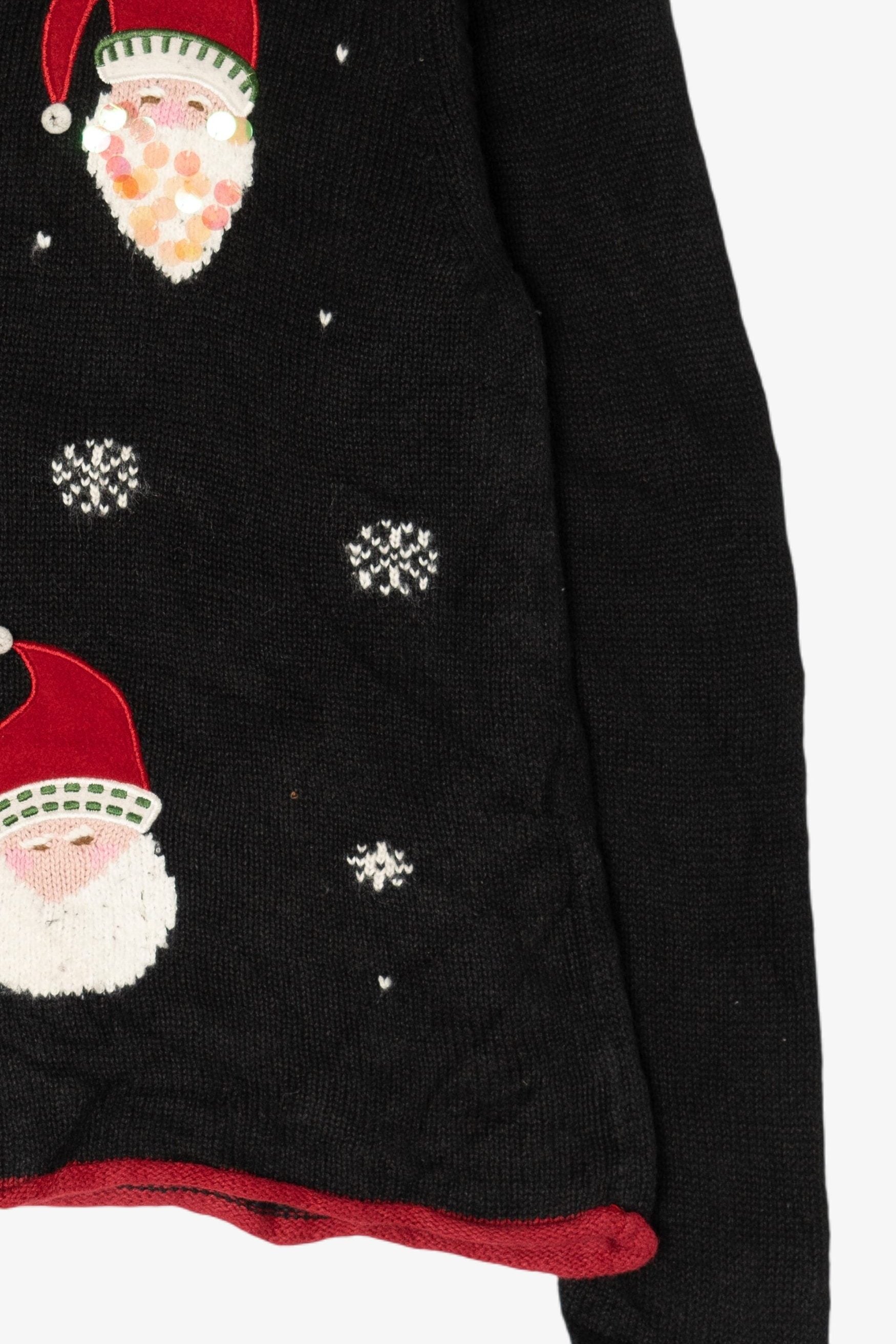 Vintage Ms Lee Santa Ugly Christmas Sweater (1990s)