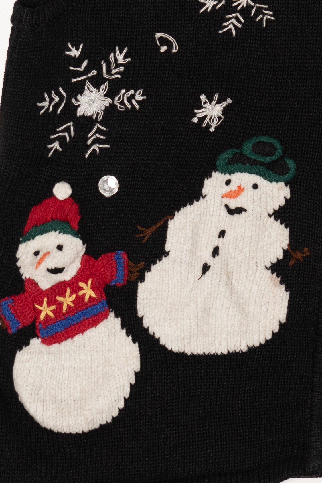 Vintage Capacity Snowmen Ugly Christmas Vest (2000s)