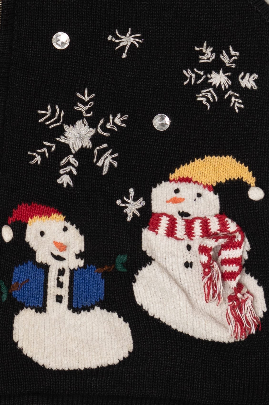 Vintage Capacity Snowmen Ugly Christmas Vest (2000s)